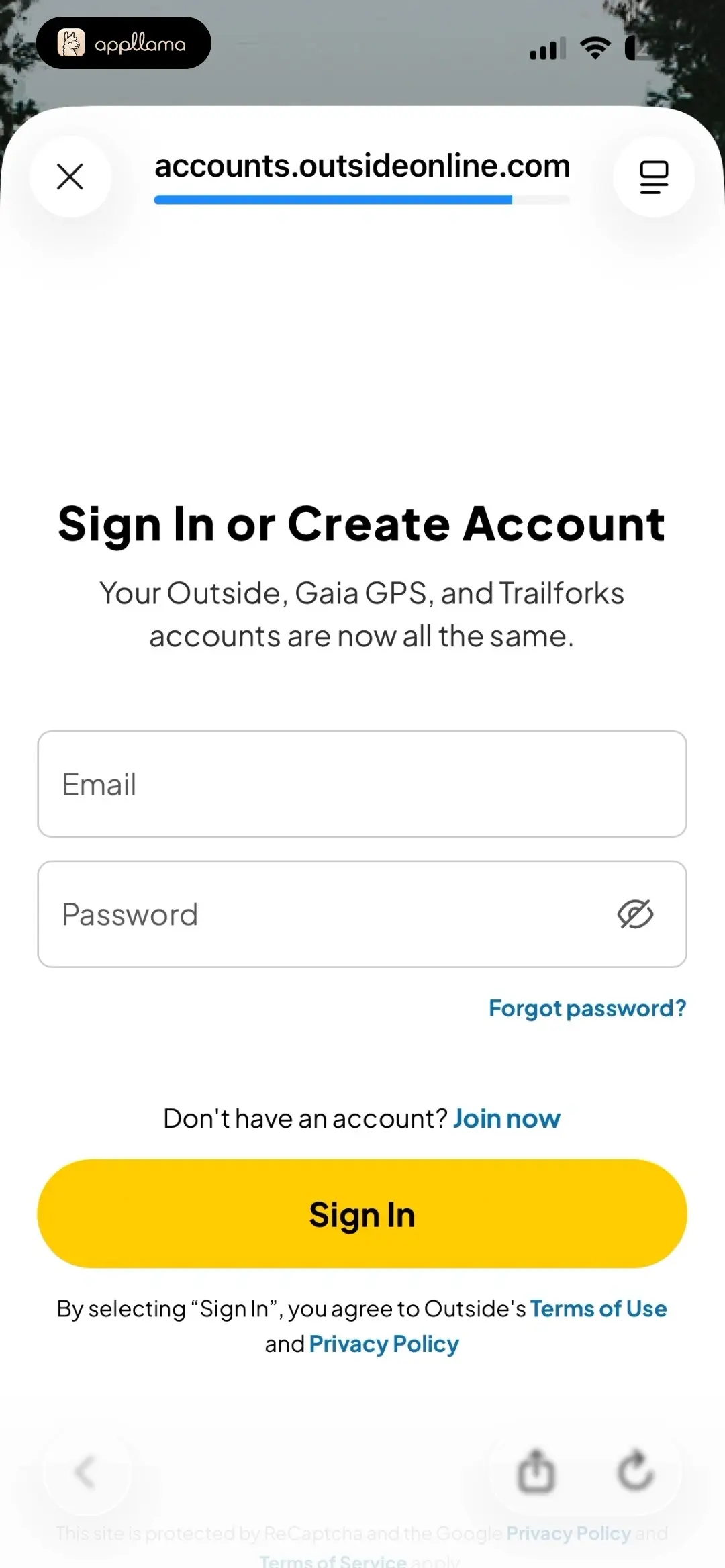 Account Sign In