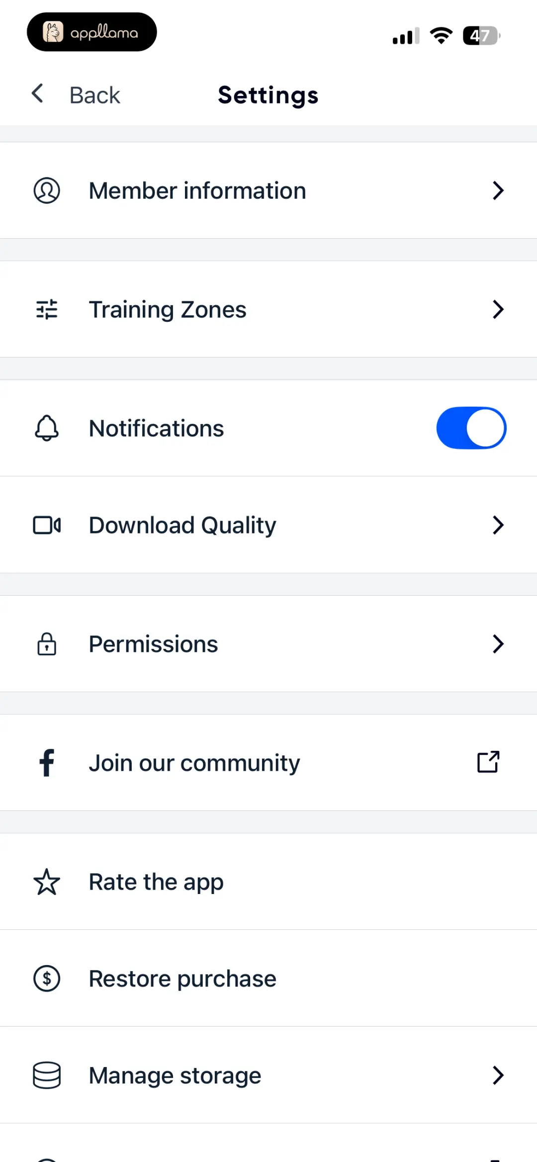 Settings General