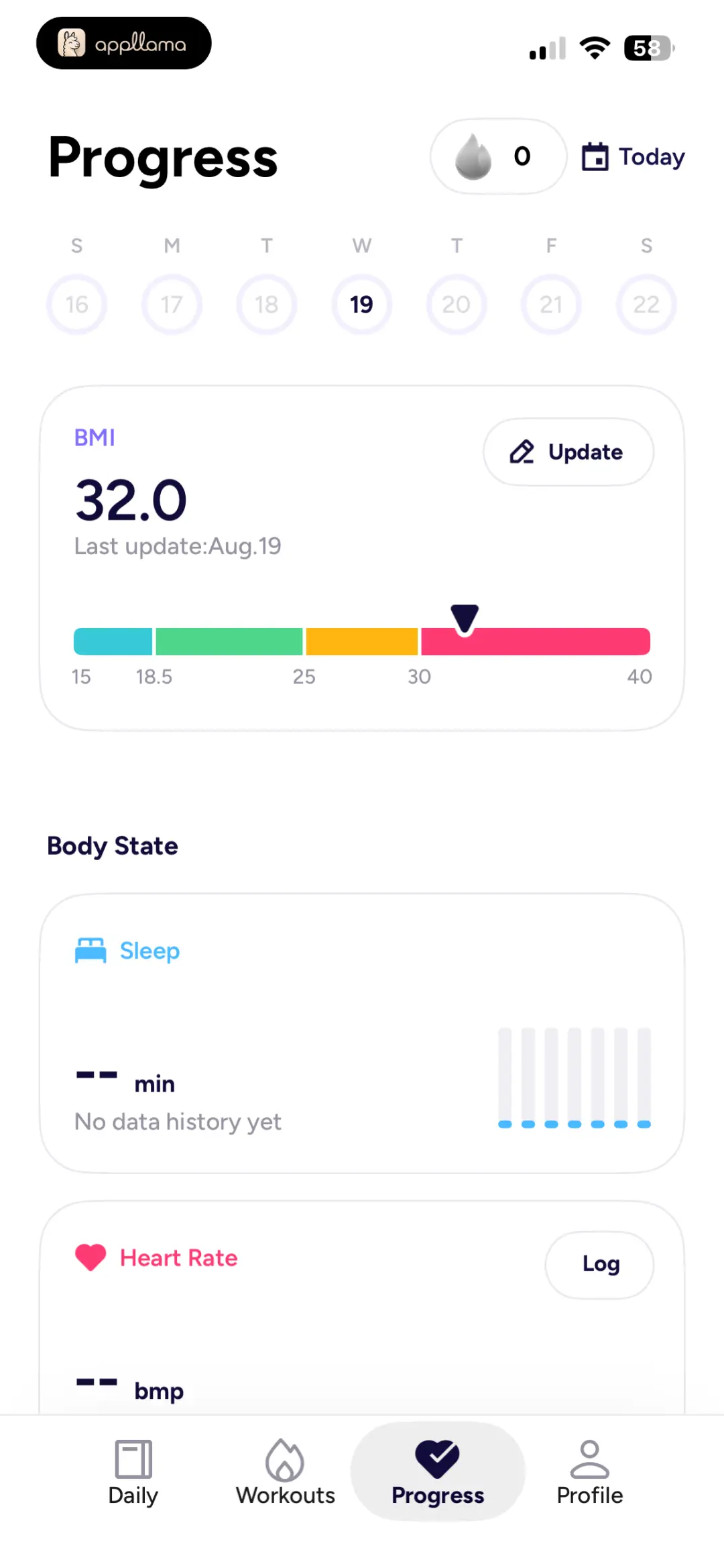 Progress Body Stats