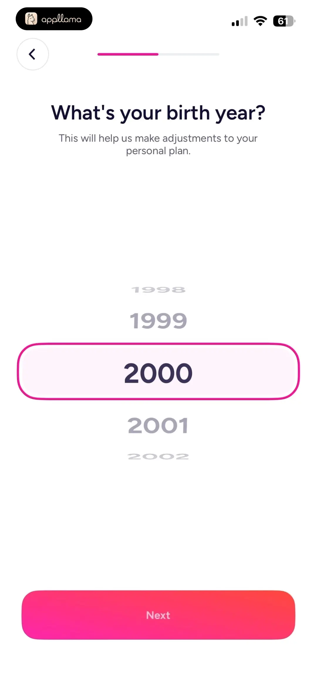 Birth Year Question