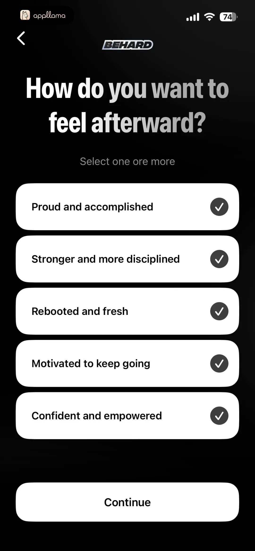 Desired Outcome Selection