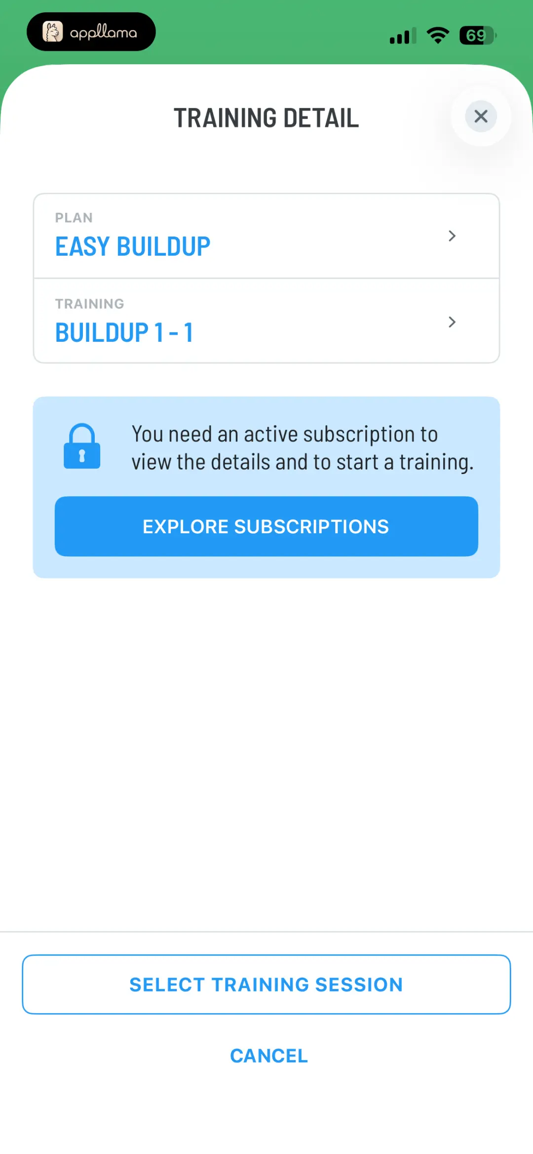 Training Detail