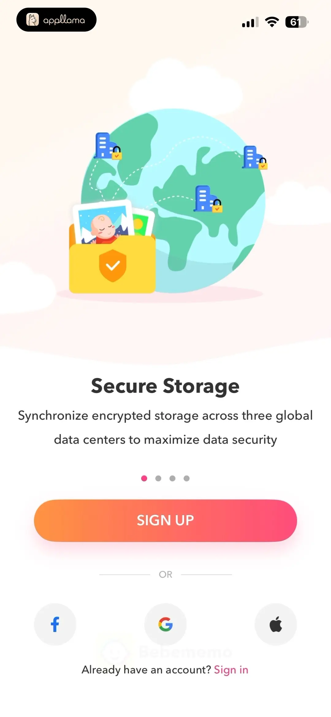 Onboarding Secure Storage