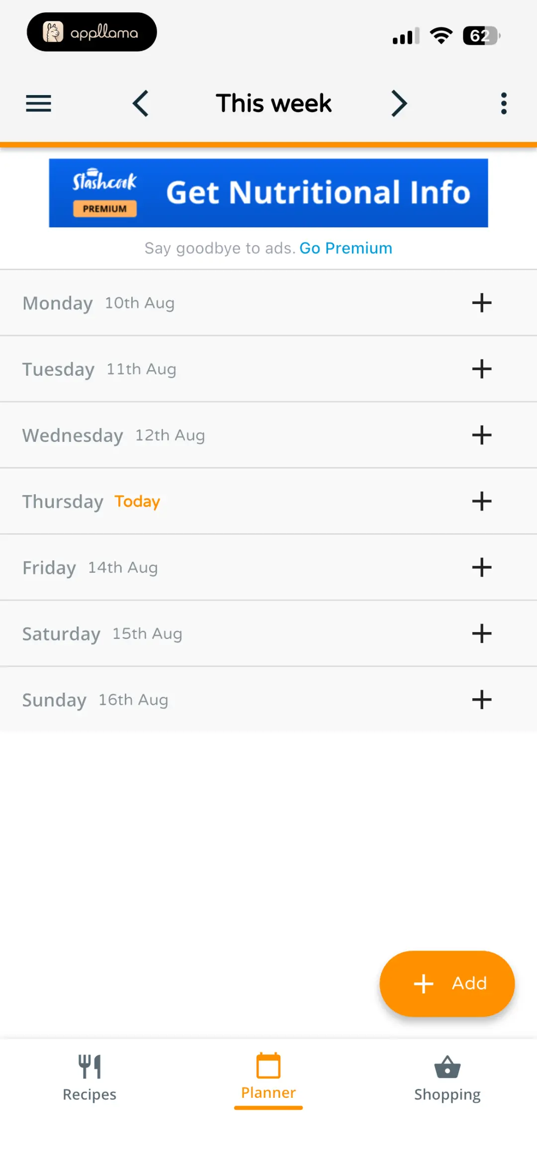Weekly Meal Planner