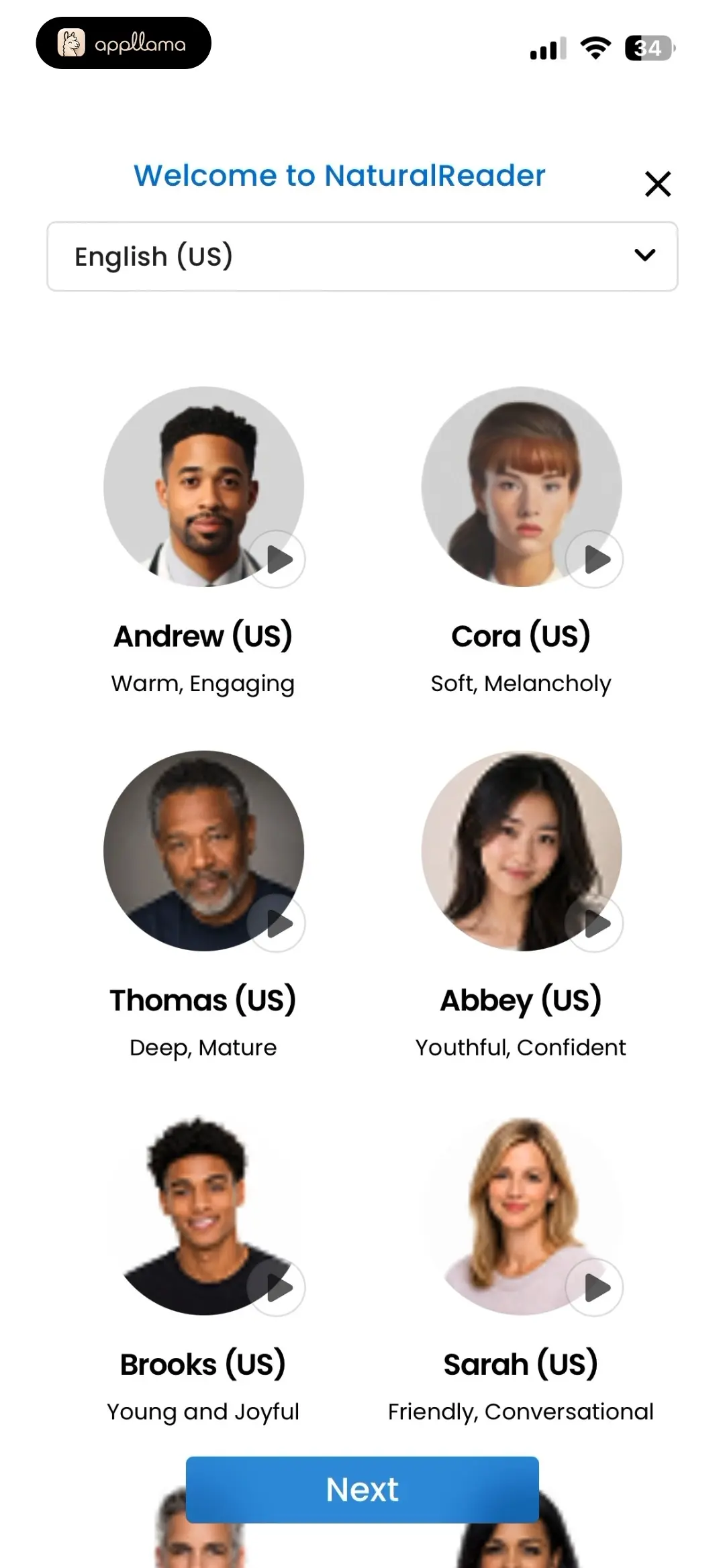 Voice Selection