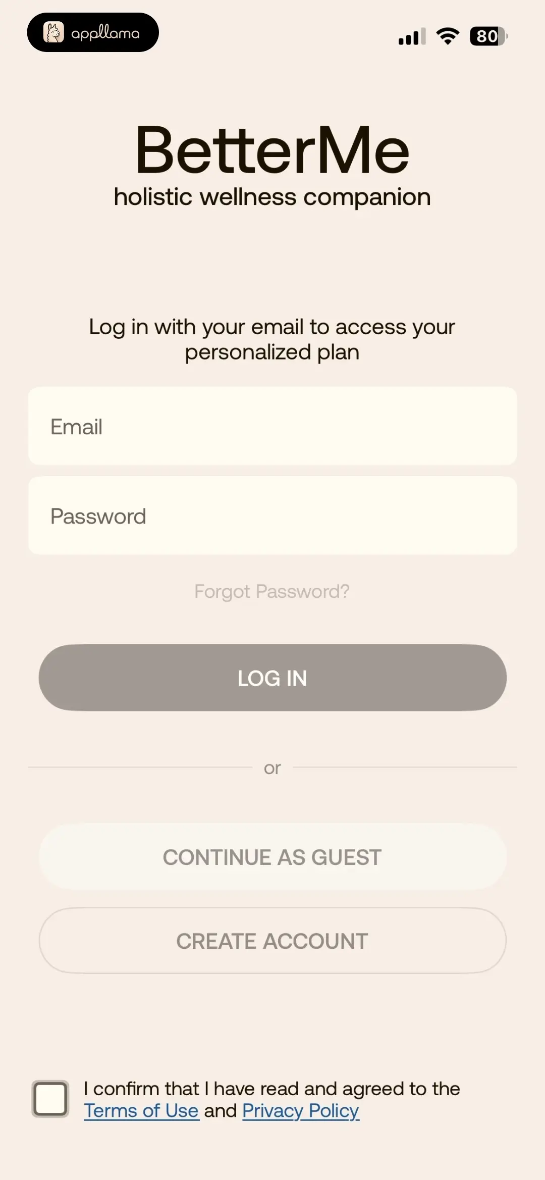BetterMe: Health Coaching Email Login