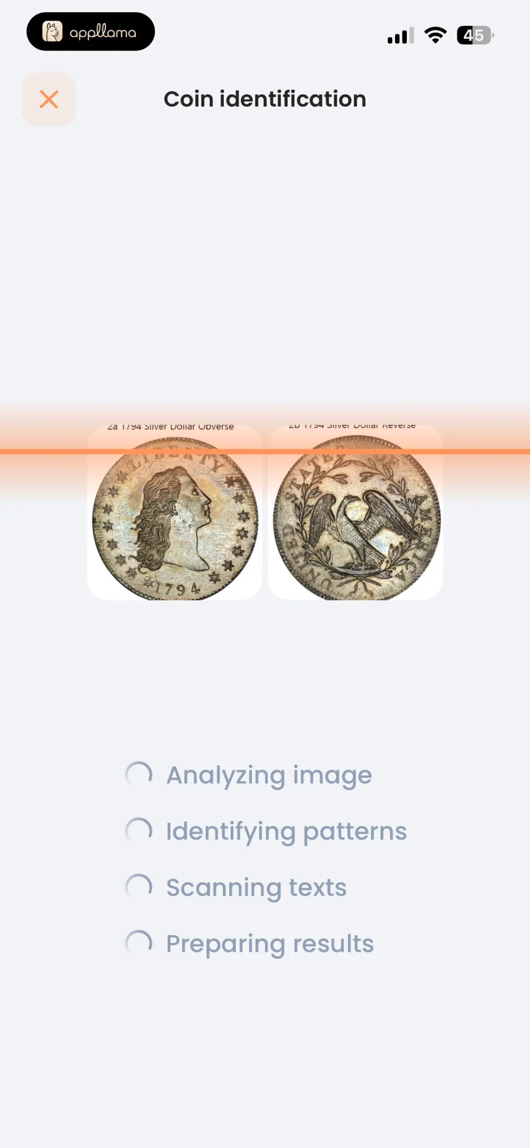 Coin Identification Loading