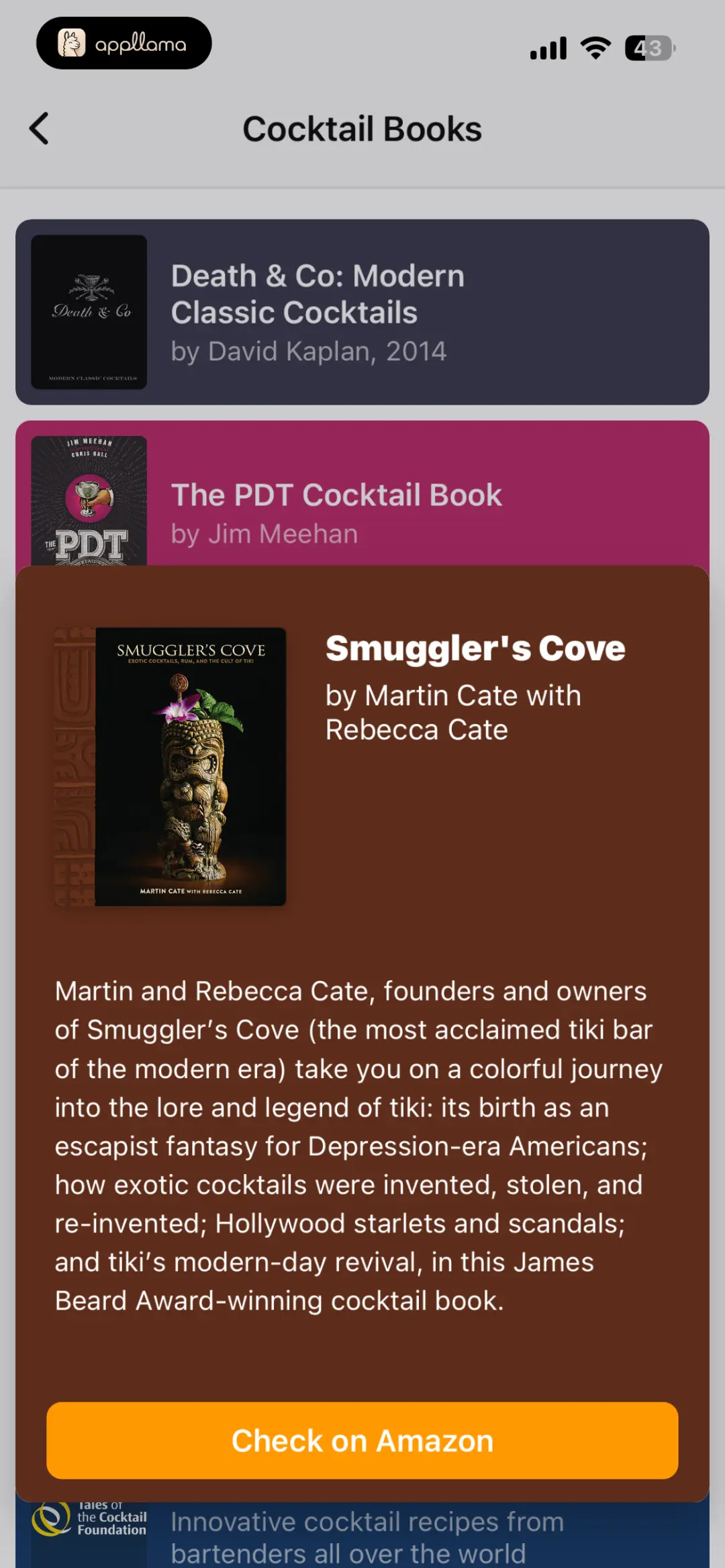Cocktail Book Detail