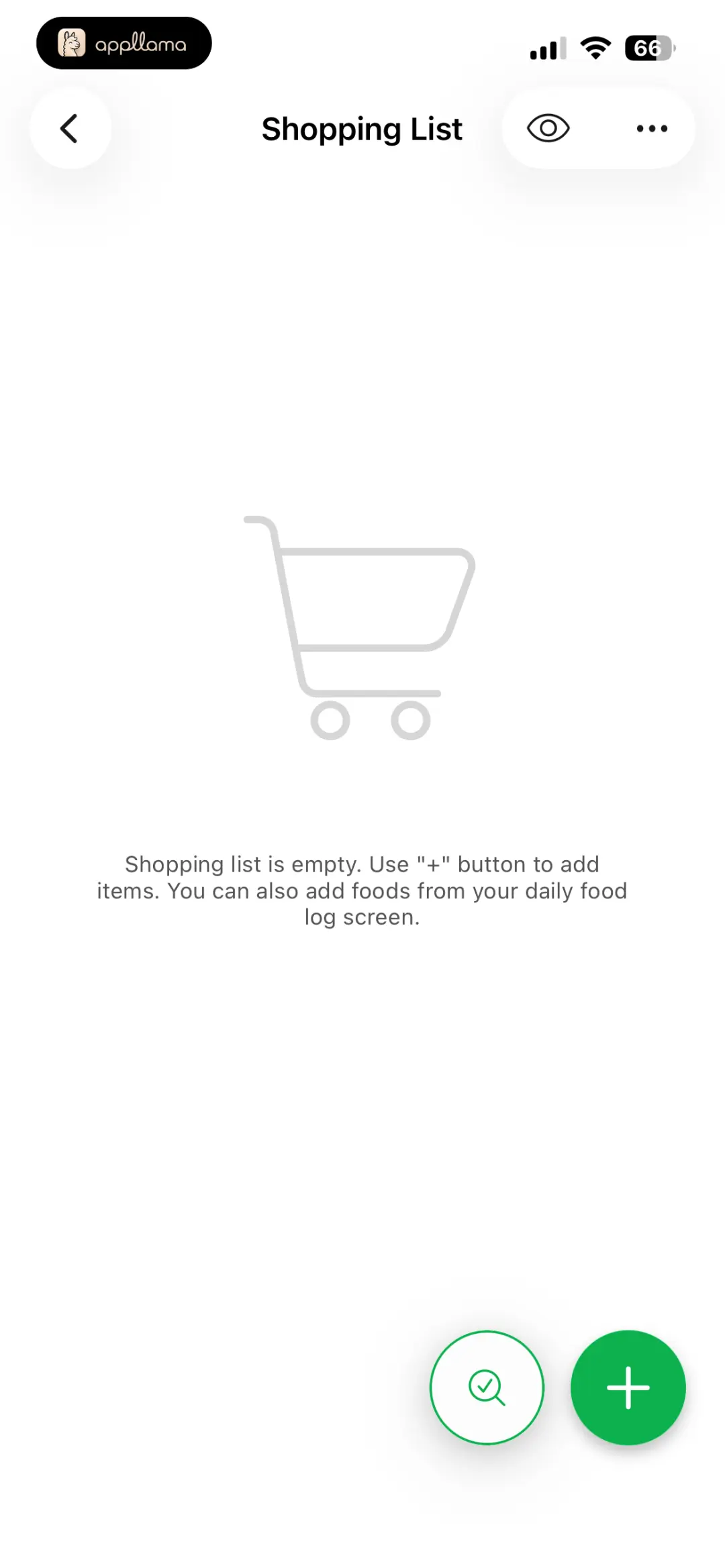 Shopping List Empty