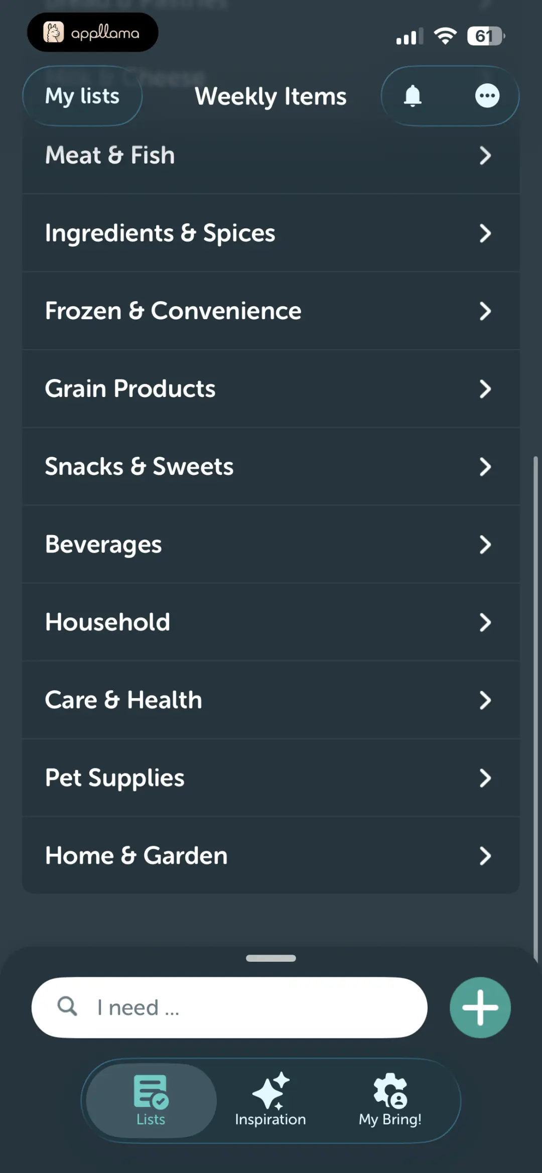 Category List
