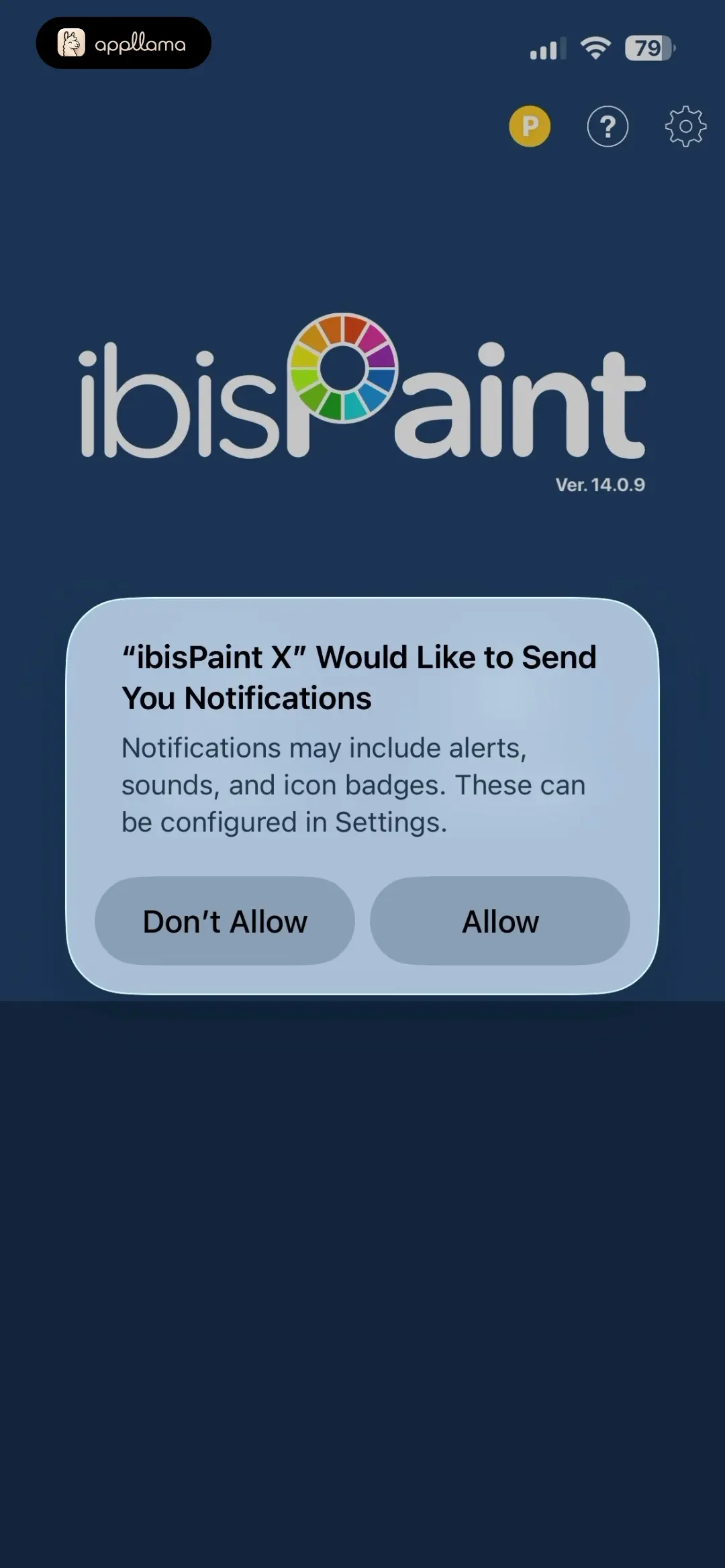 ibis Paint X Notification Permission