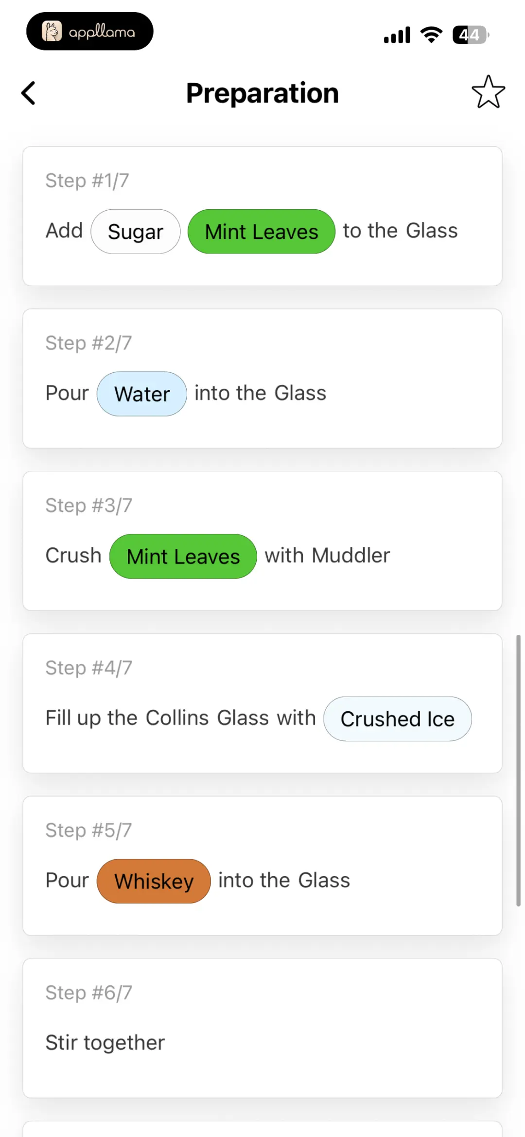 Recipe Preparation