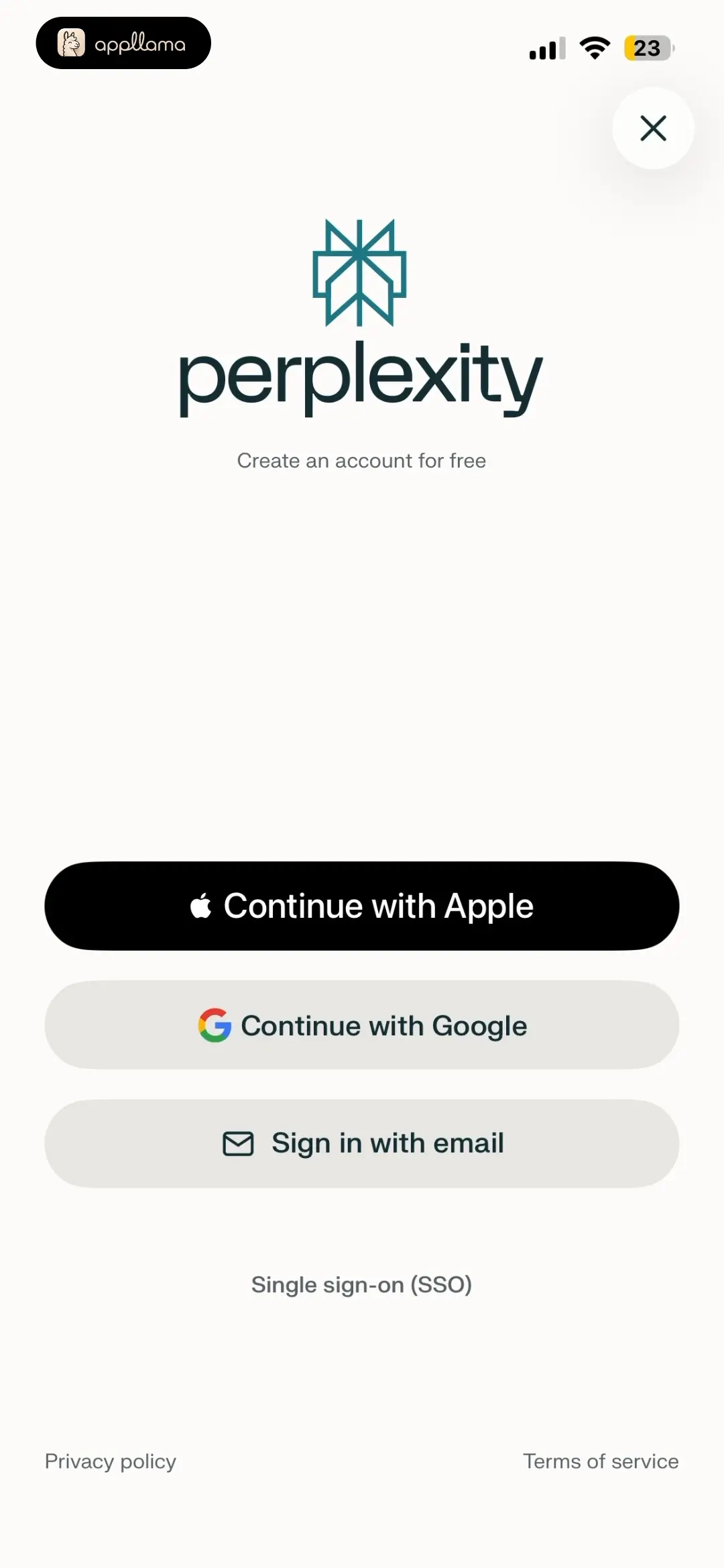 Create Account