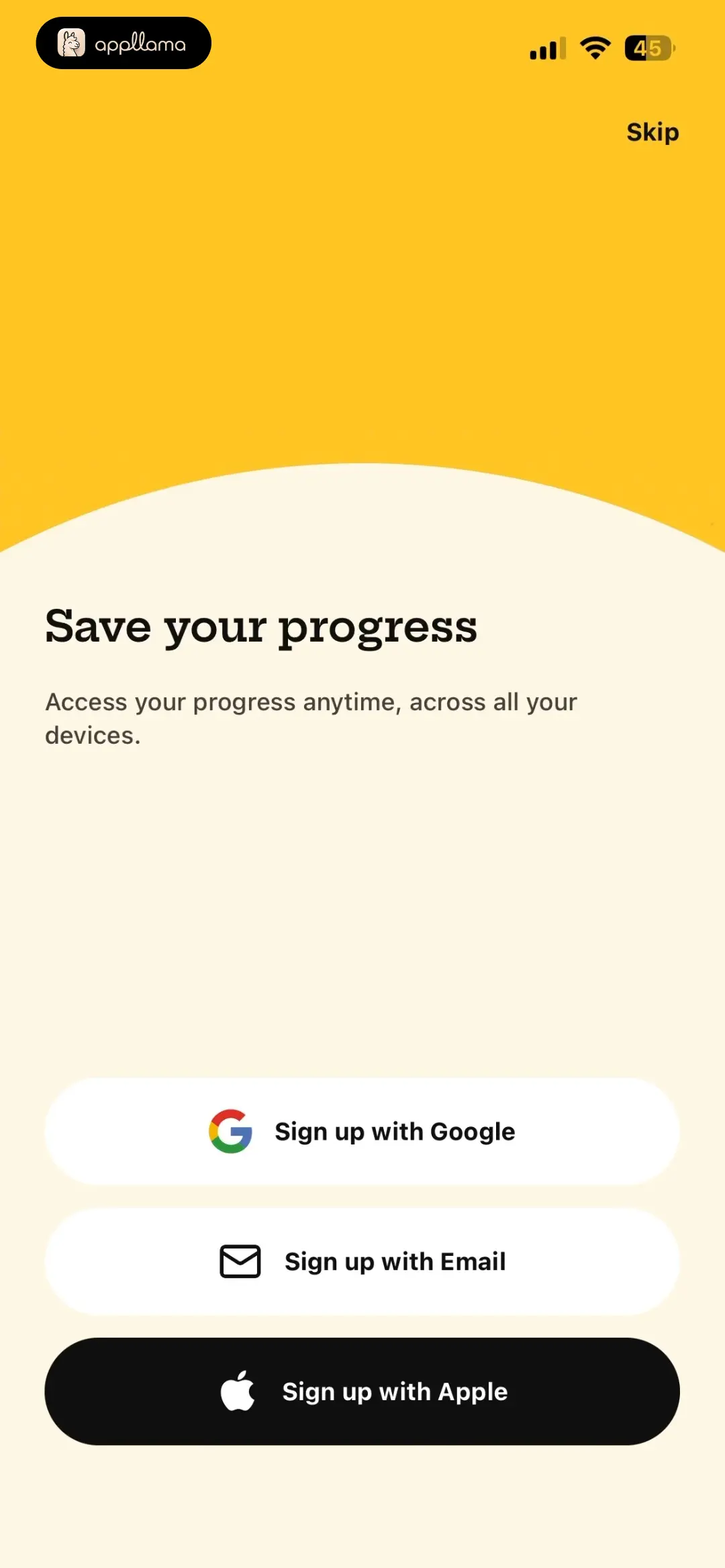 Save Progress