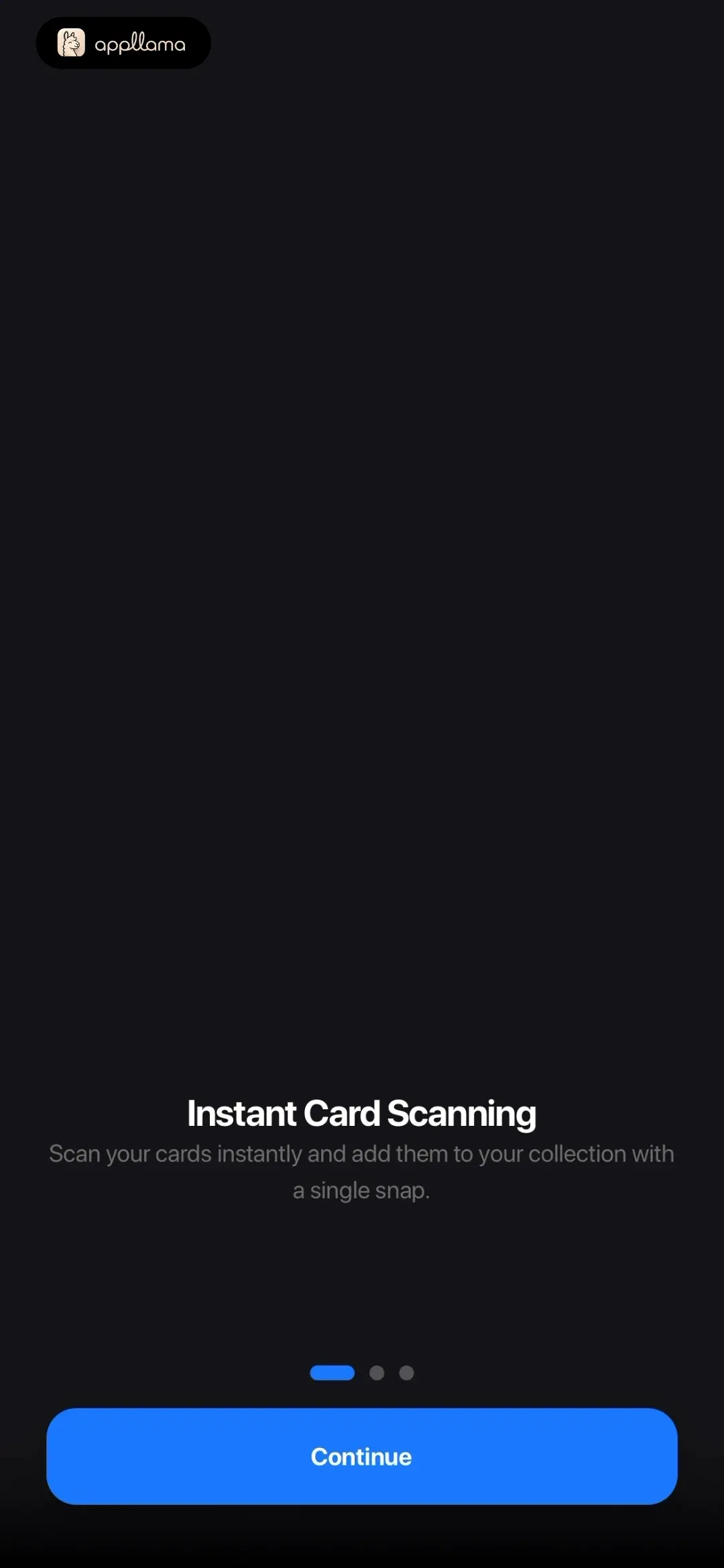 Card Scanning Onboarding