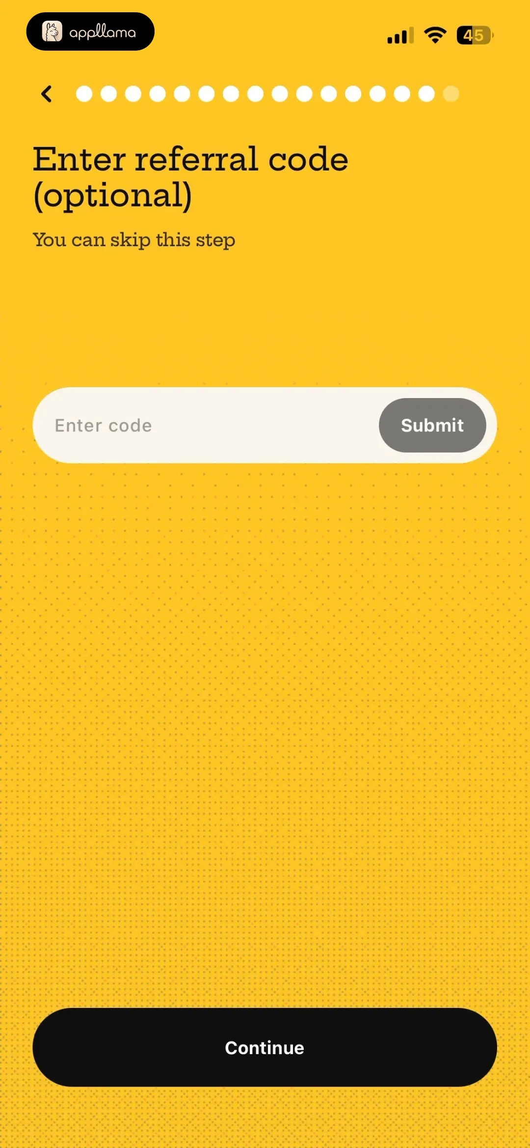 Referral Code