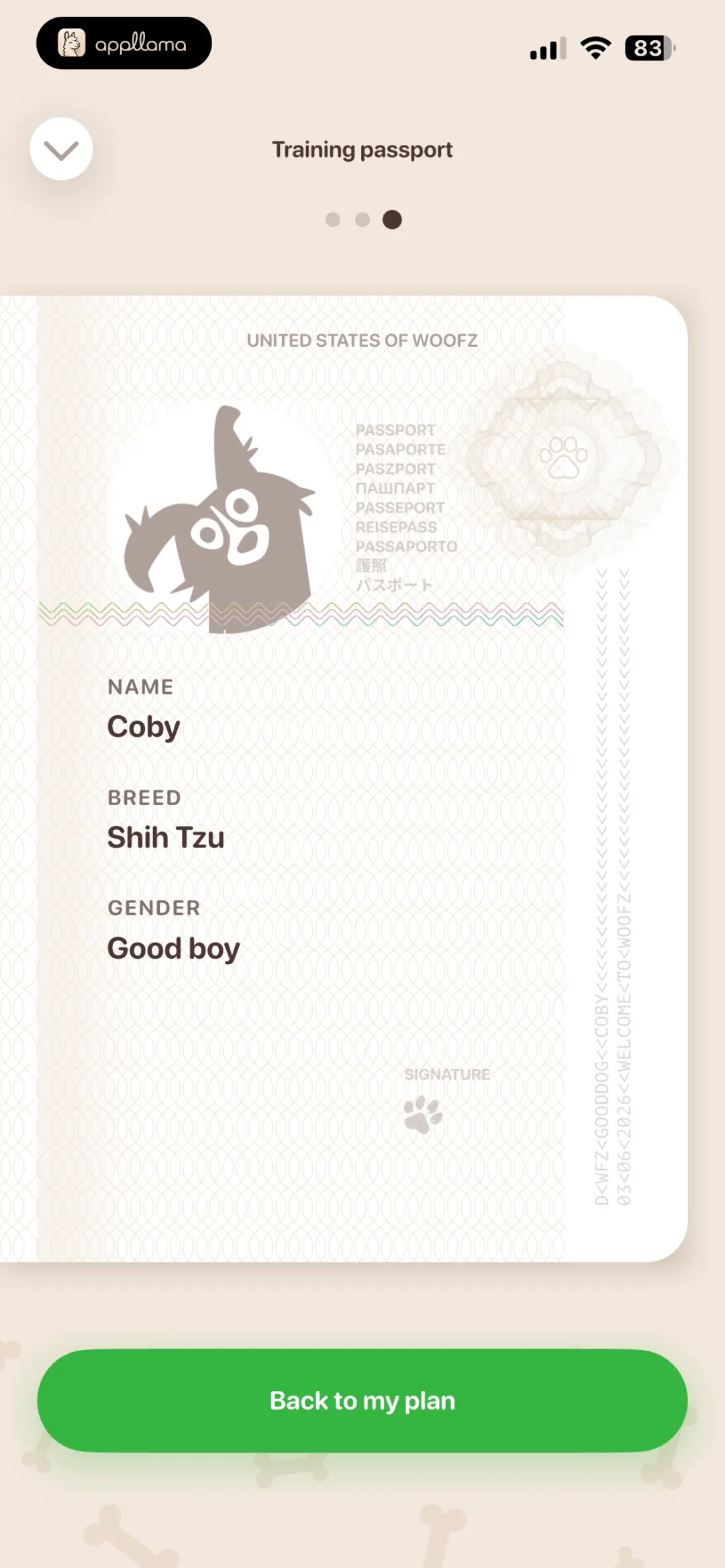 Dog Profile Form