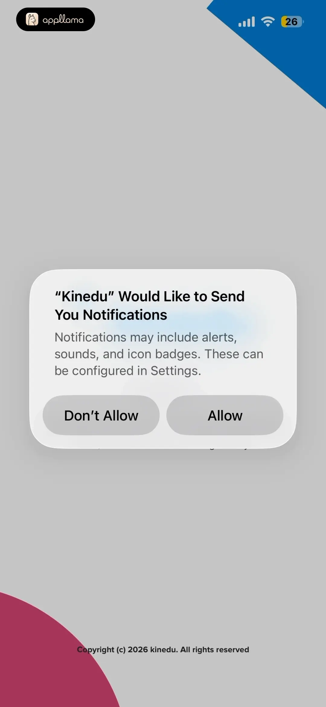 Kinedu: Baby Development Notification Permission