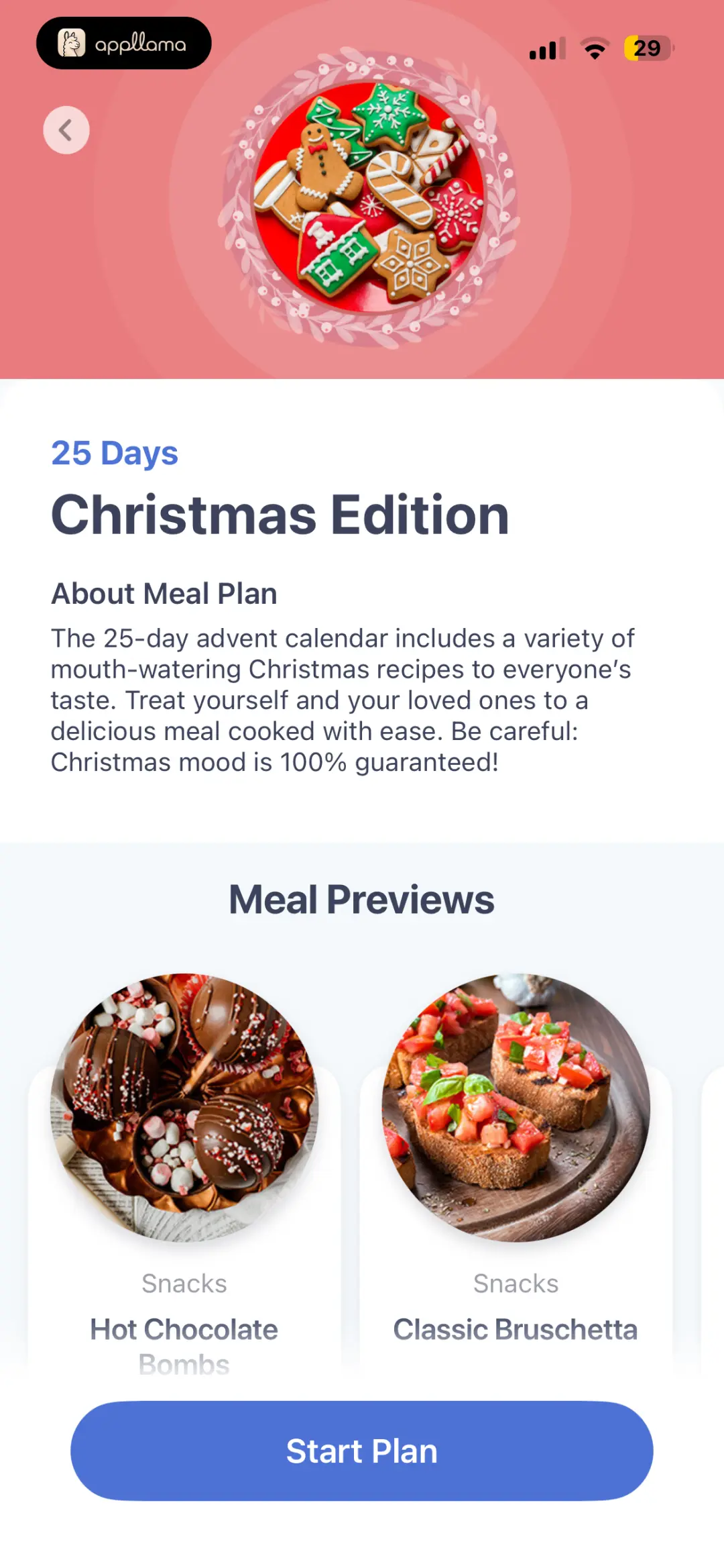 Christmas Plan Details