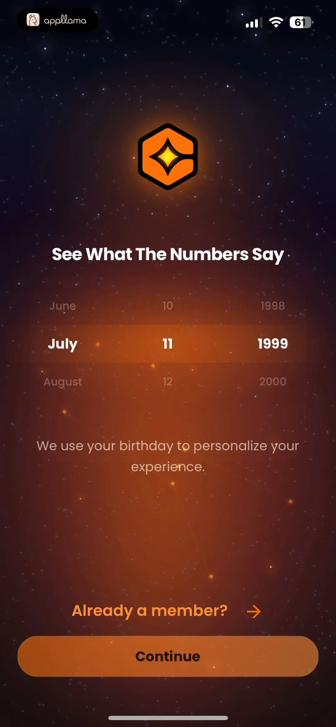 CUE Astrology Birthday Selection