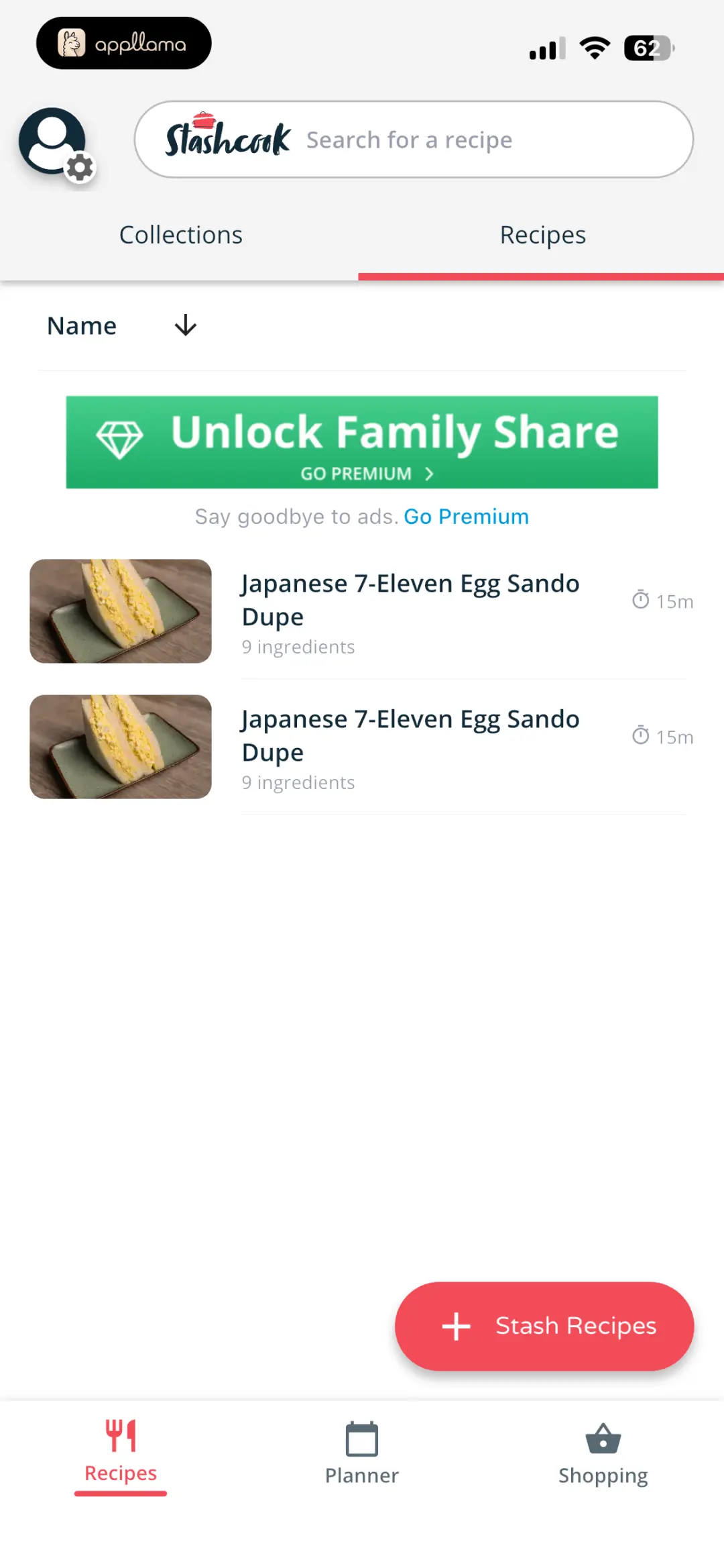 Saved Recipes
