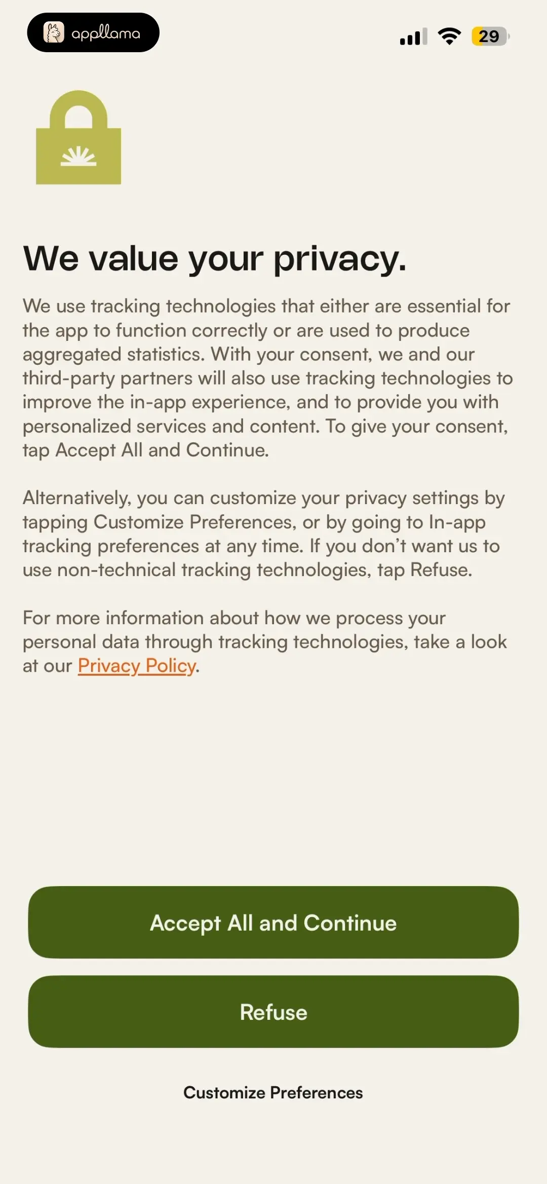 Privacy Consent