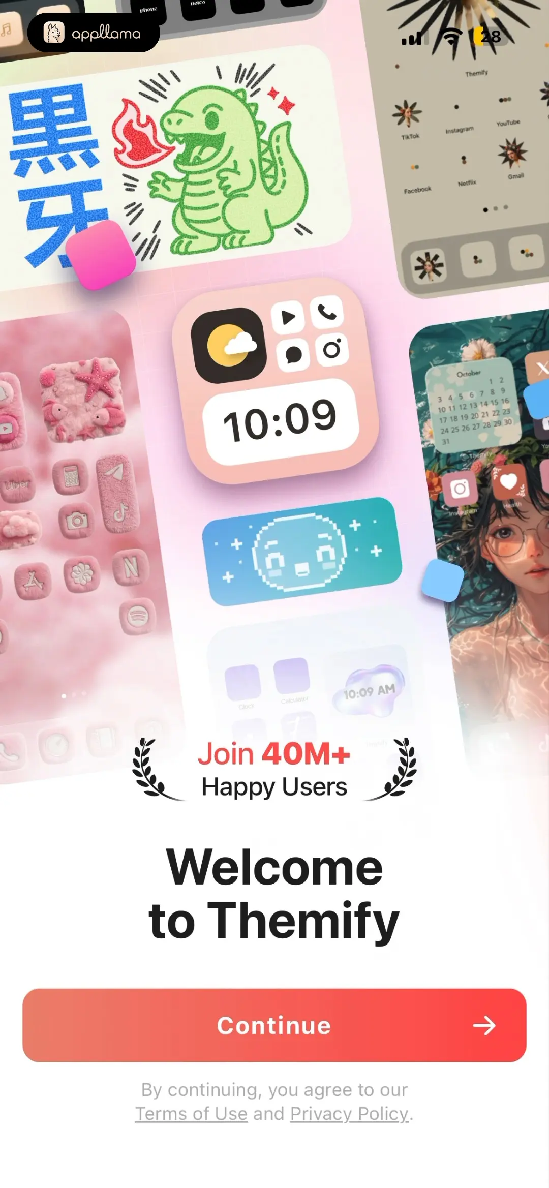 Themify - Widget & Icon Themes Onboarding Welcome