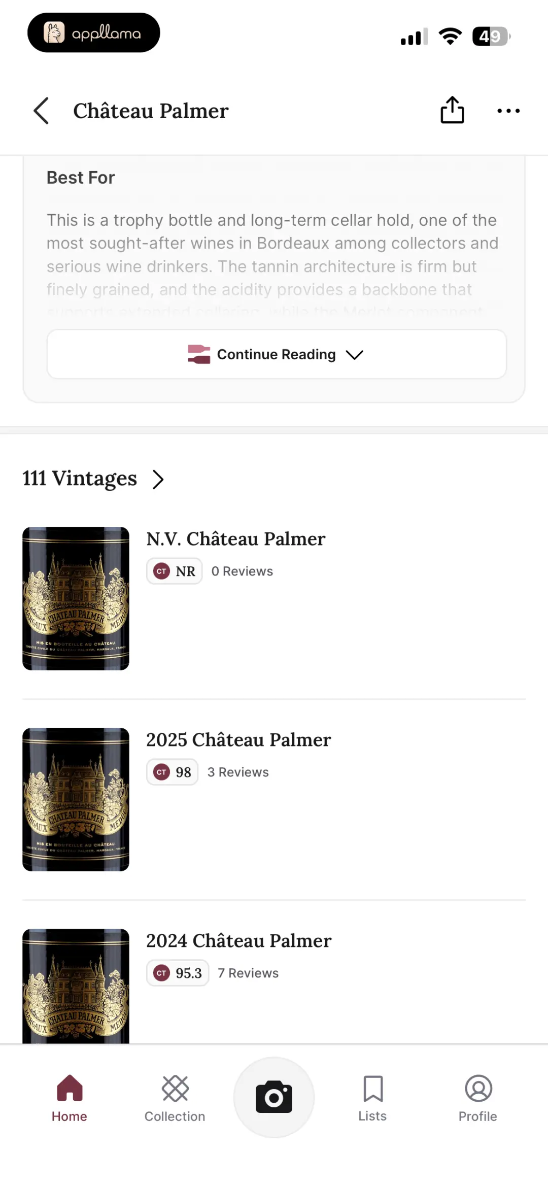 Wine Vintages