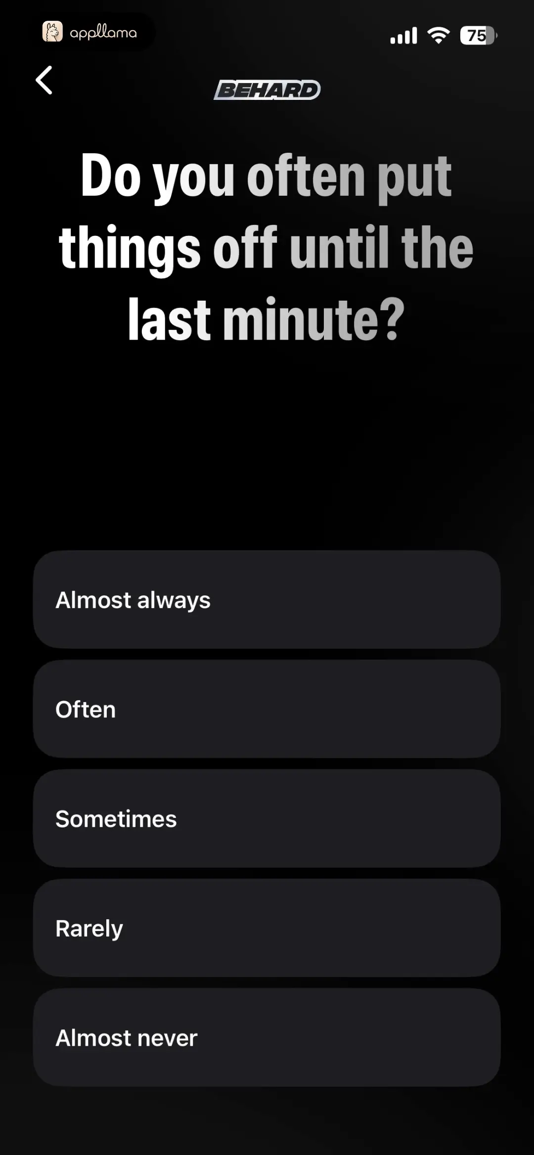 Procrastination Check