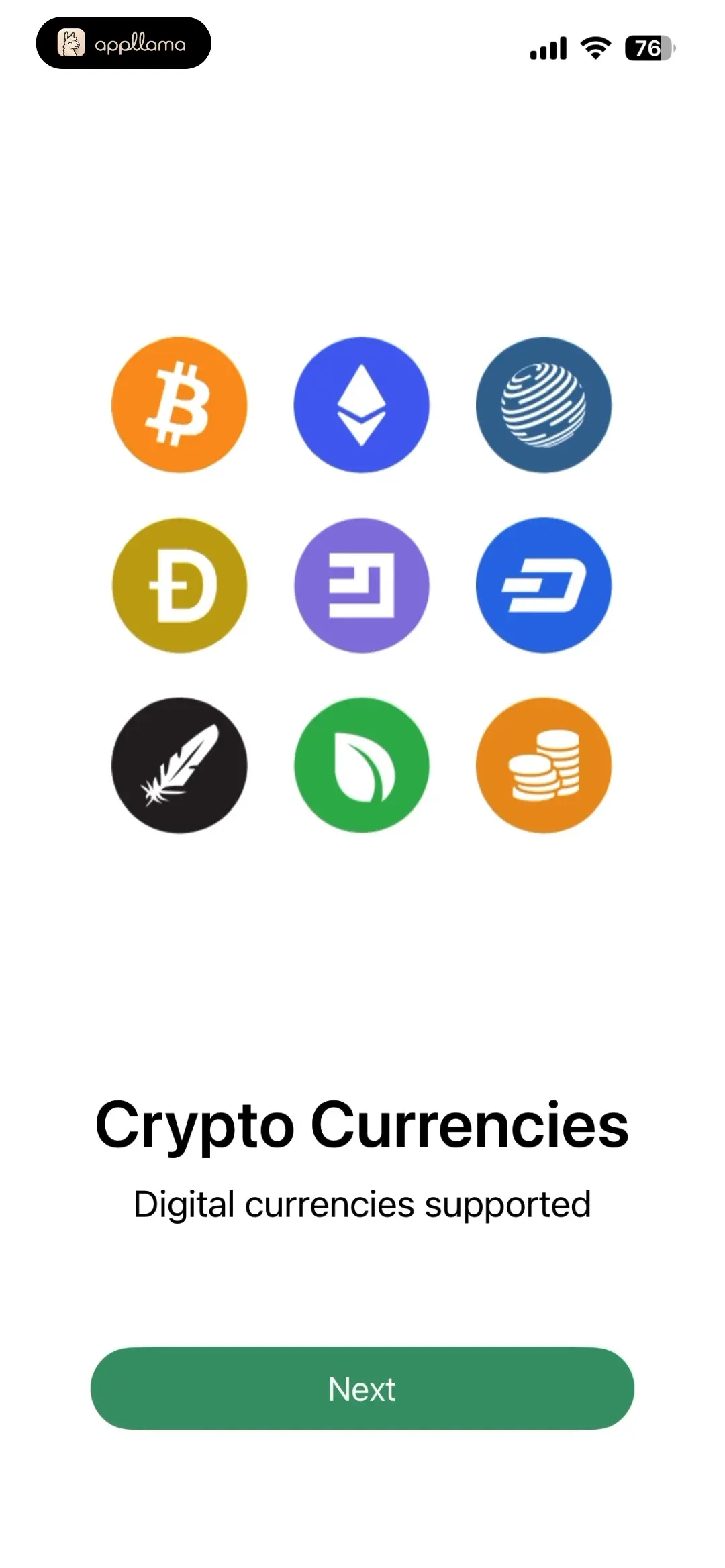 Crypto Currencies Onboarding