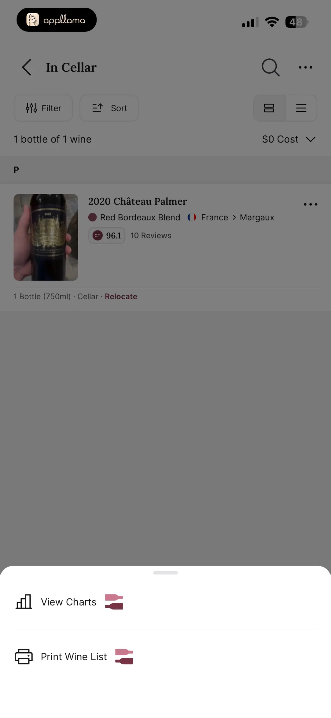 Cellar Selector