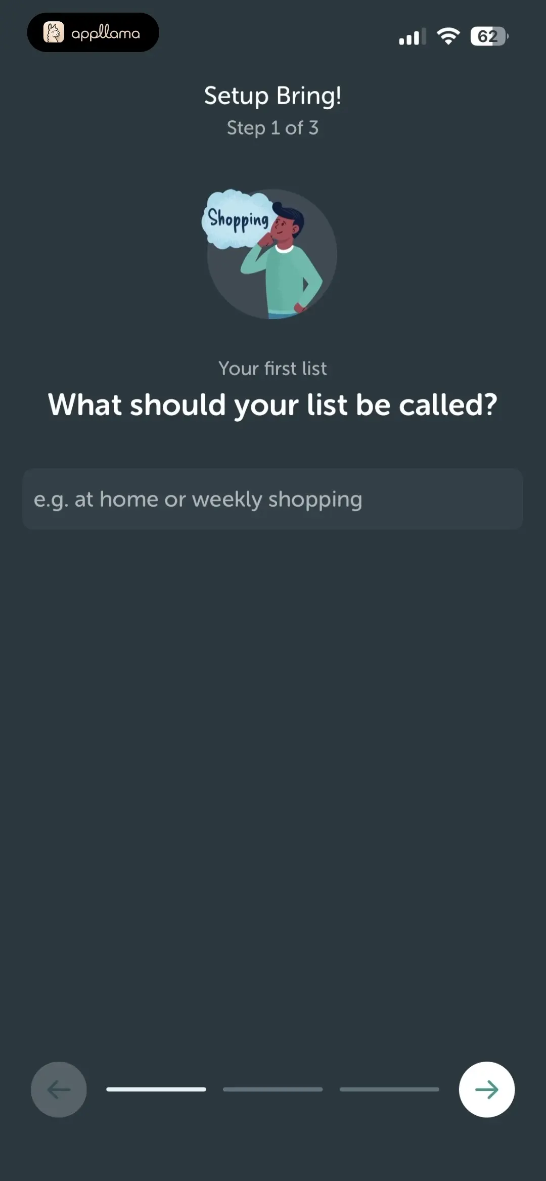 List Name Setup