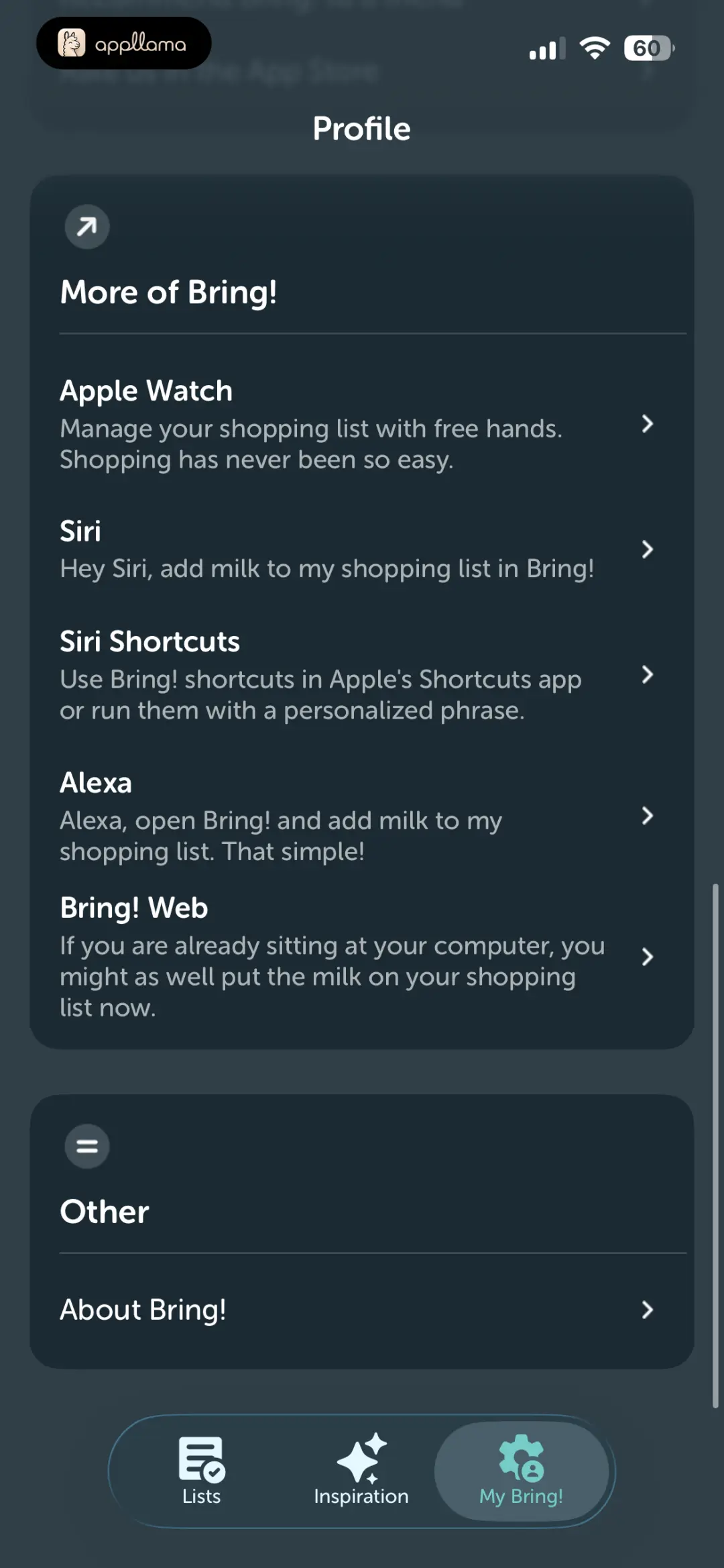Profile Integrations