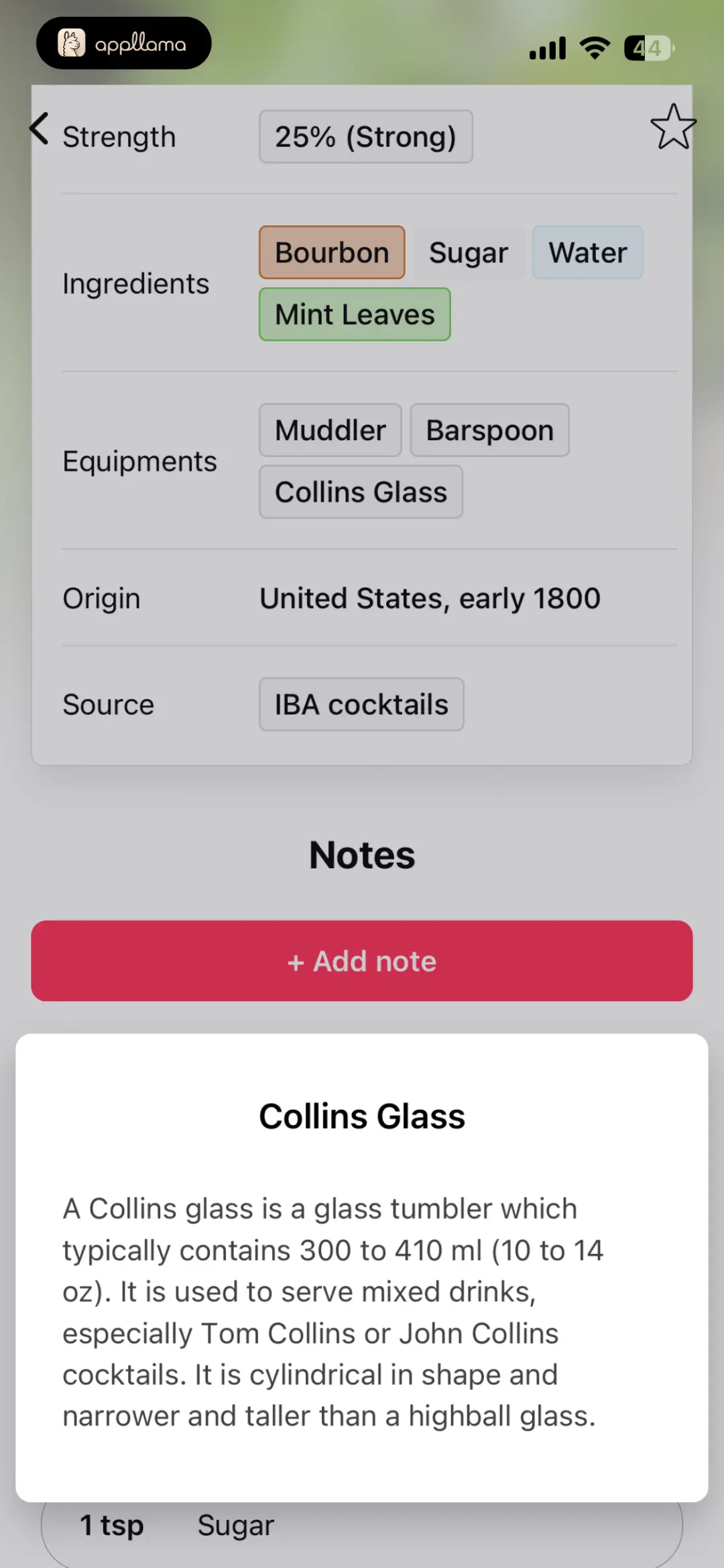 Collins Glass Info Sheet