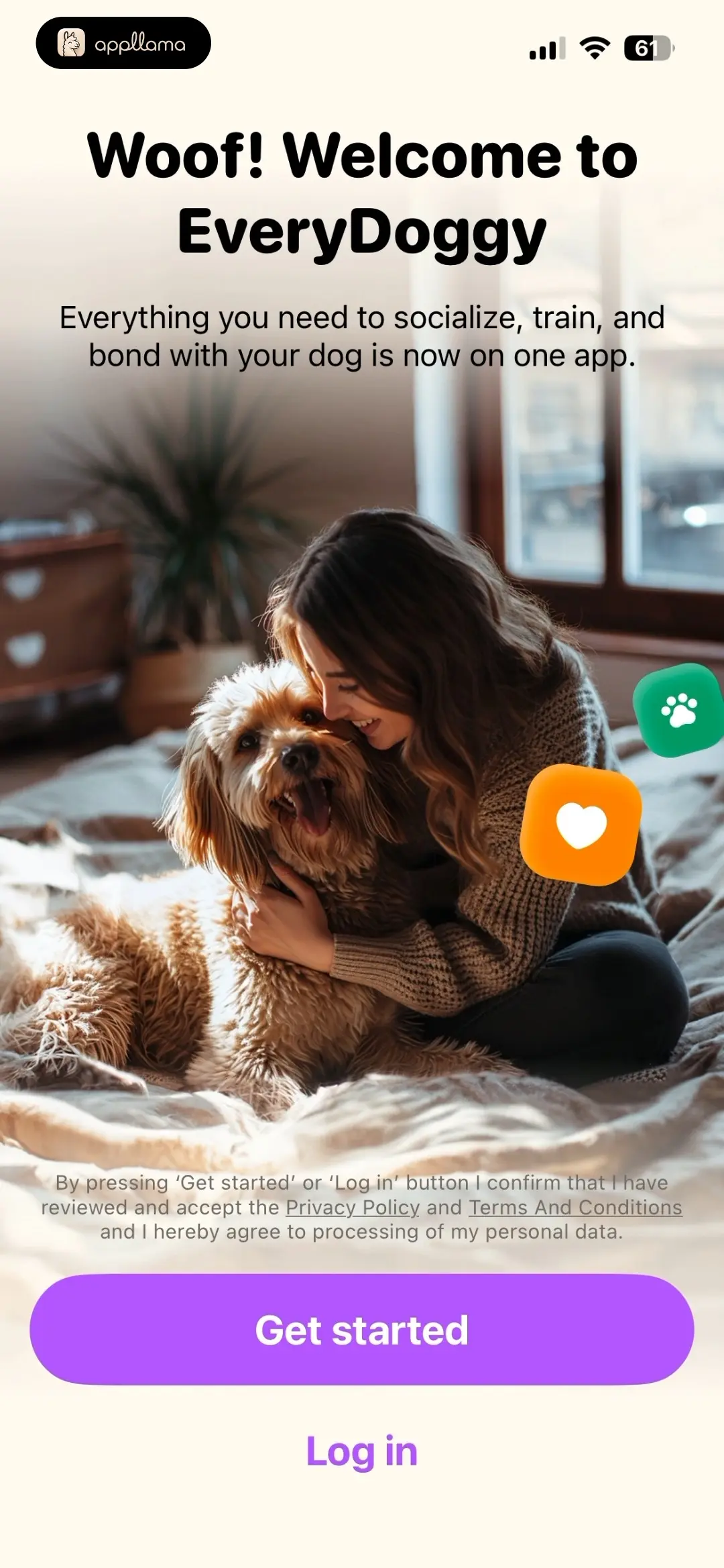 EveryDoggy - Dog Training App Onboarding Welcome
