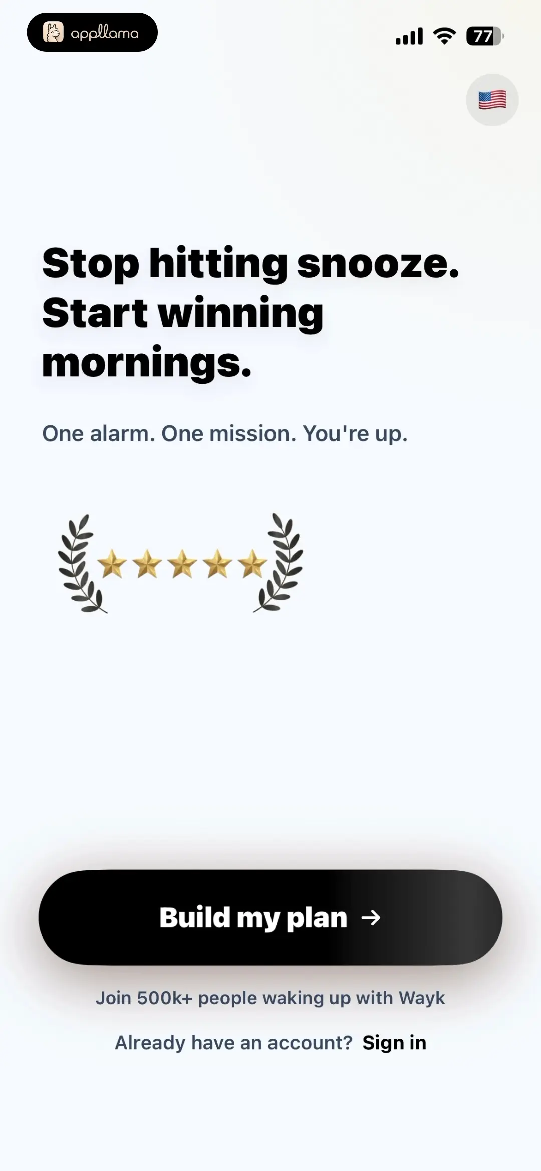 Signup Landing