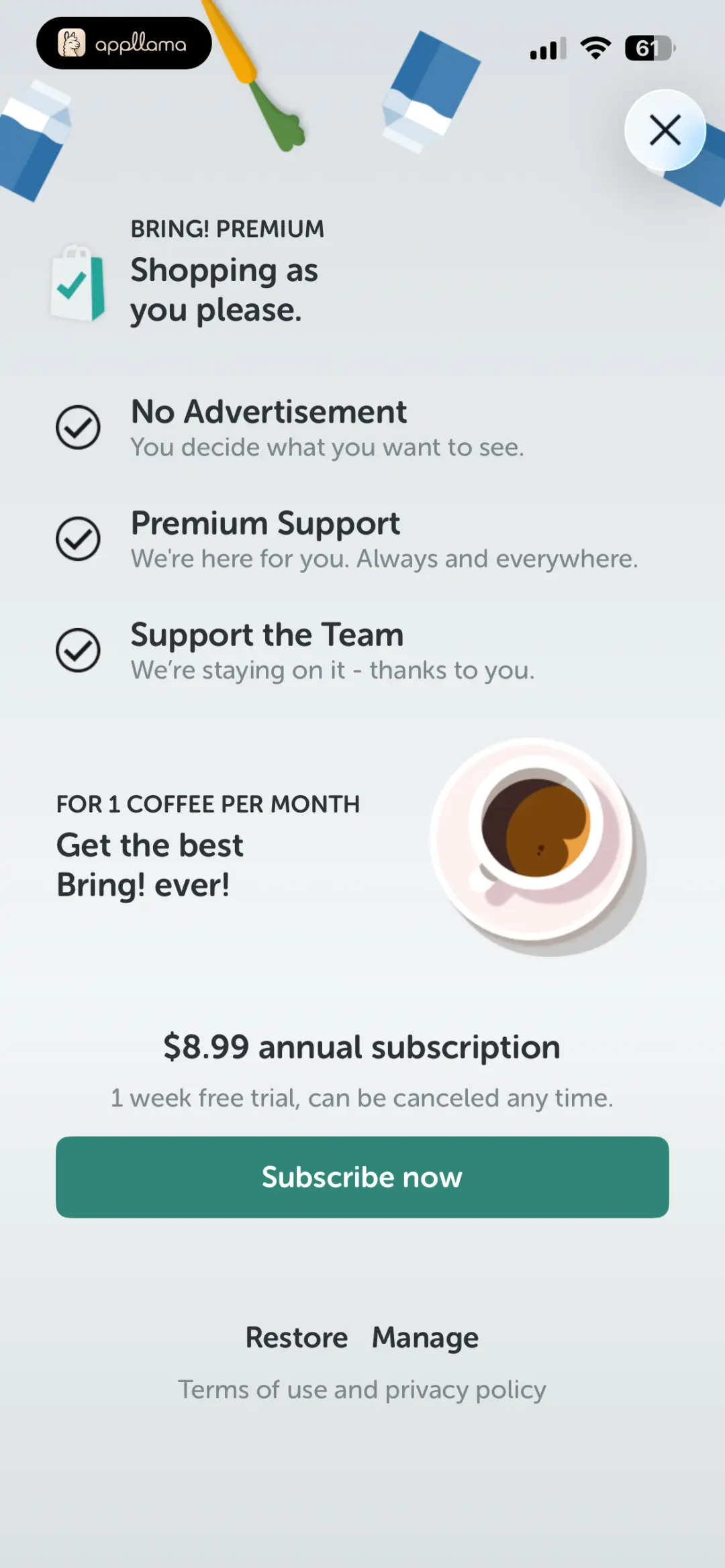 Premium Subscription Offer
