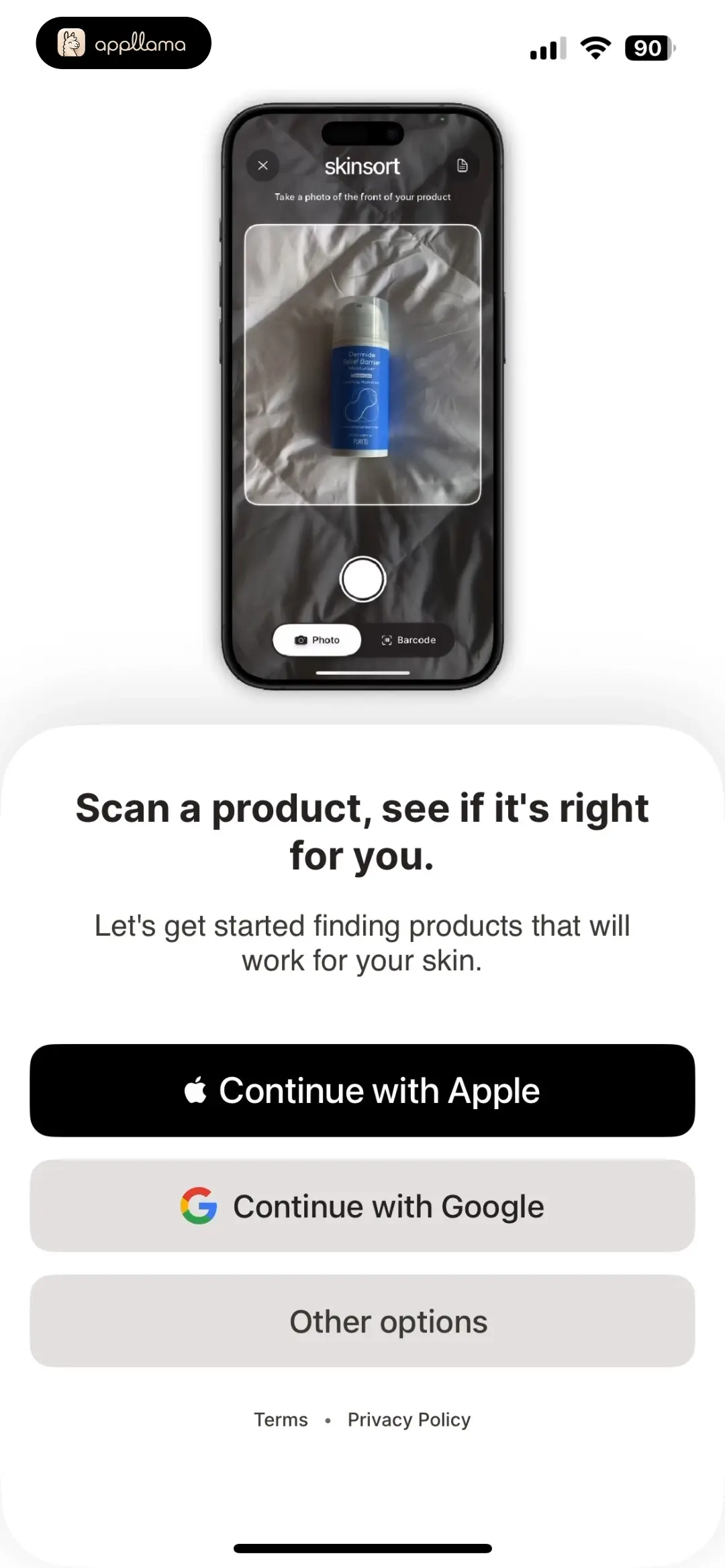 Onboarding Sign In