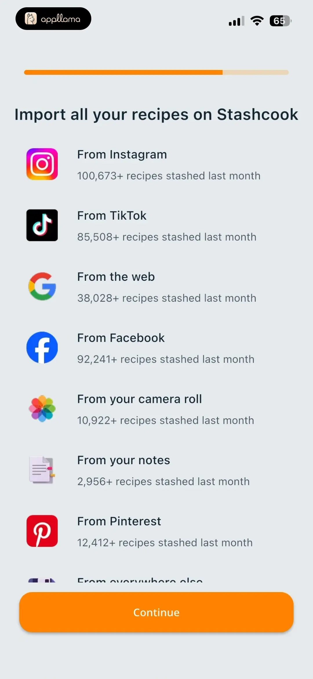 Recipe Import Sources