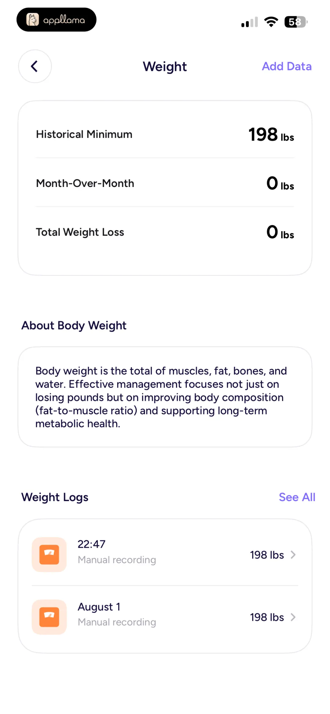 Weight Details