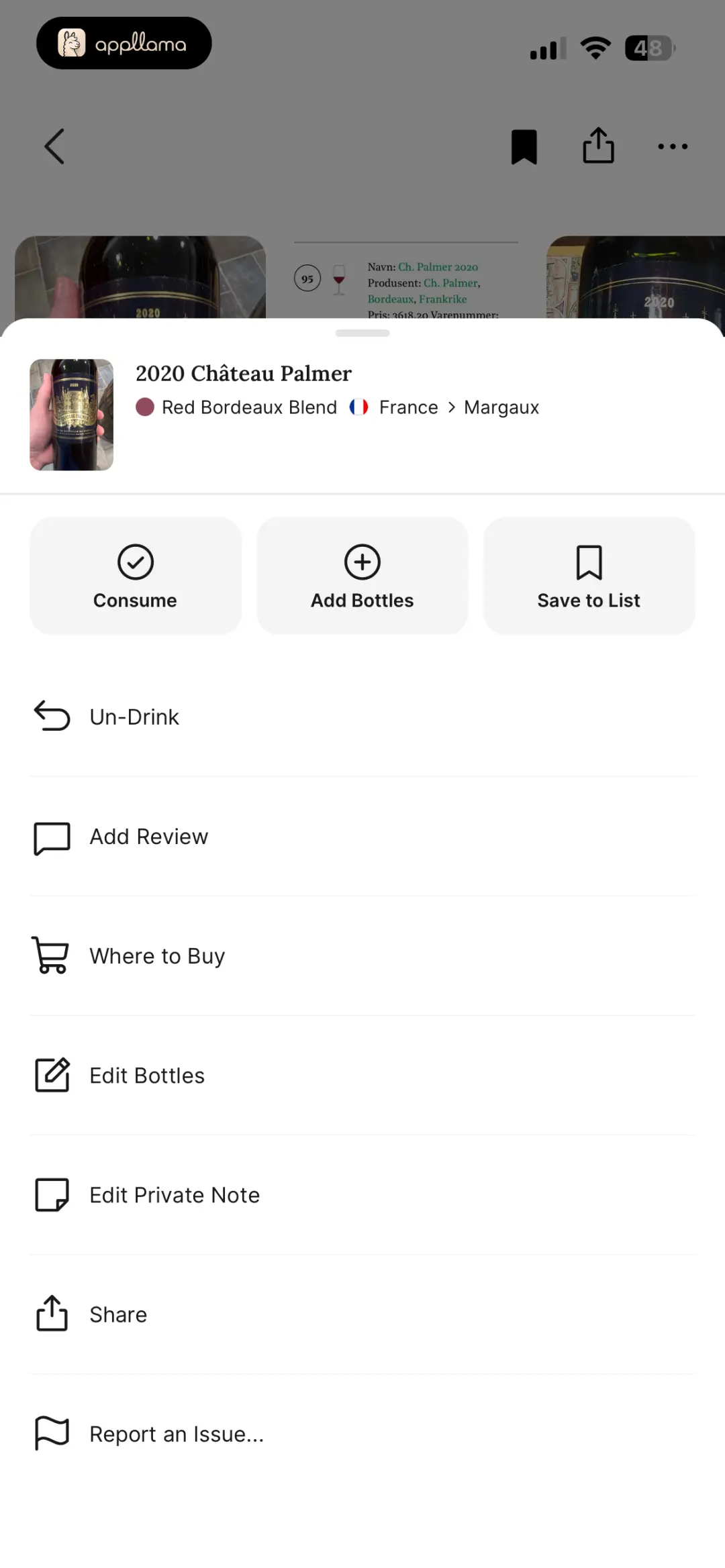 Wine Actions