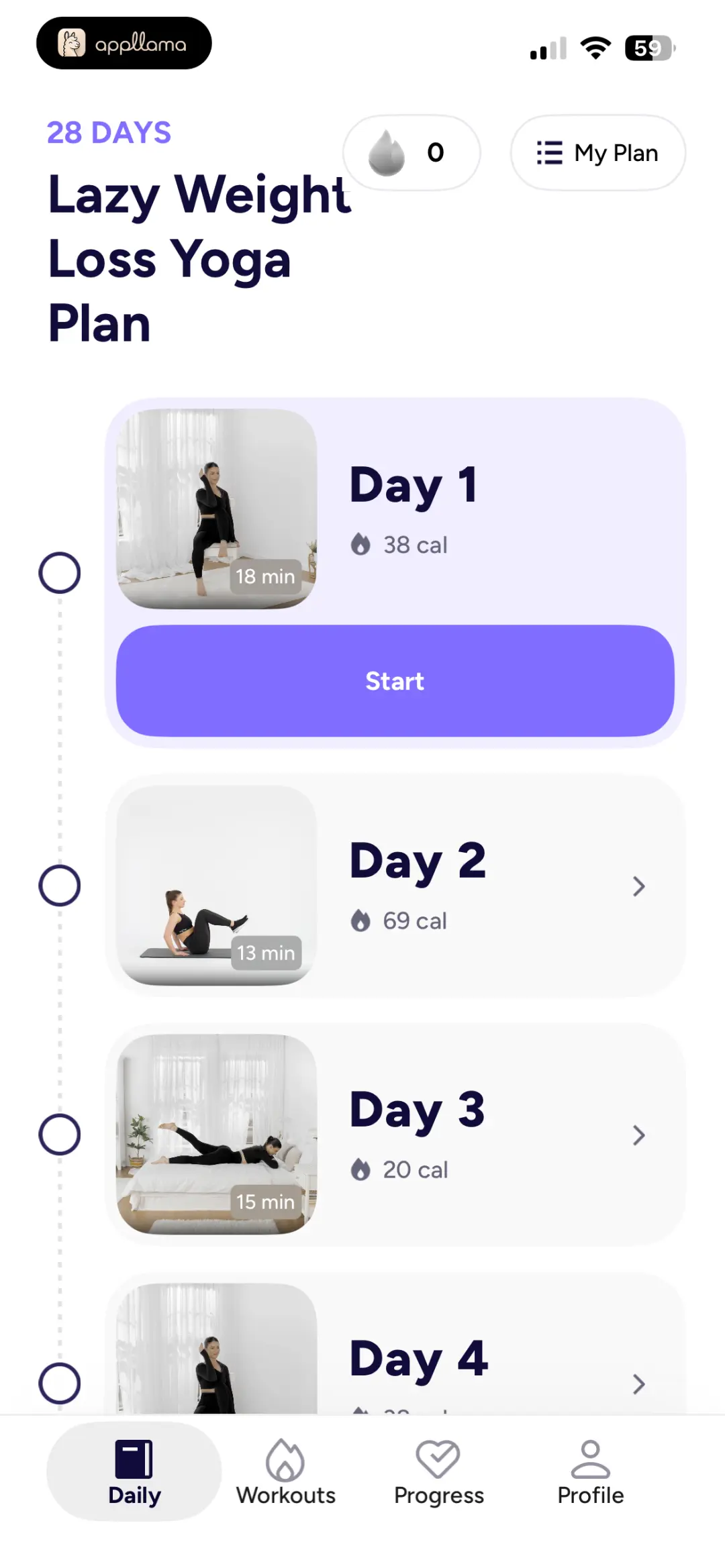 Workout Plan Schedule
