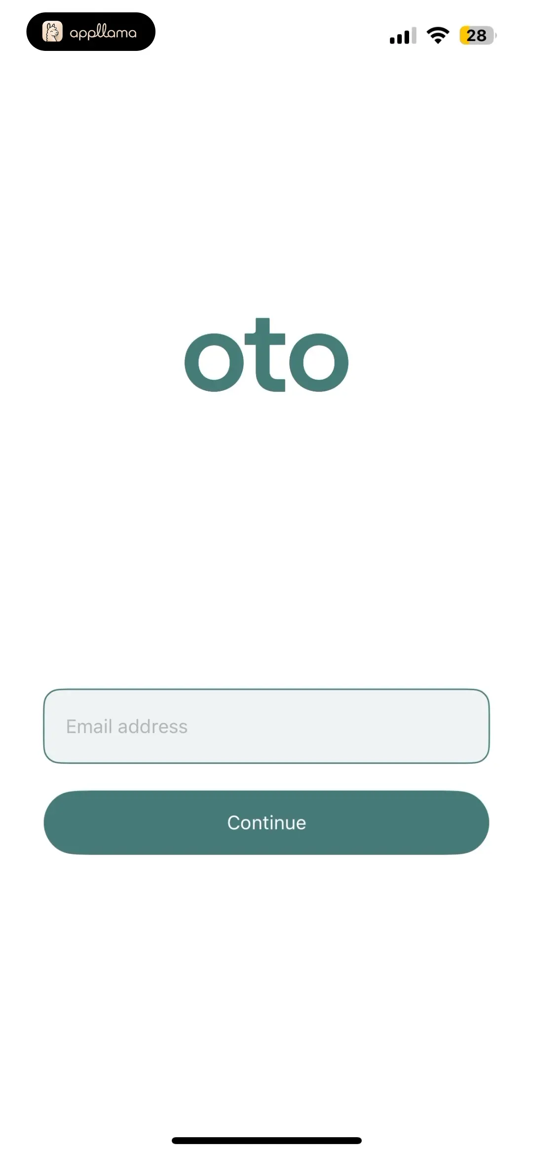 Oto: Tinnitus Sounds & Support Email Sign-In