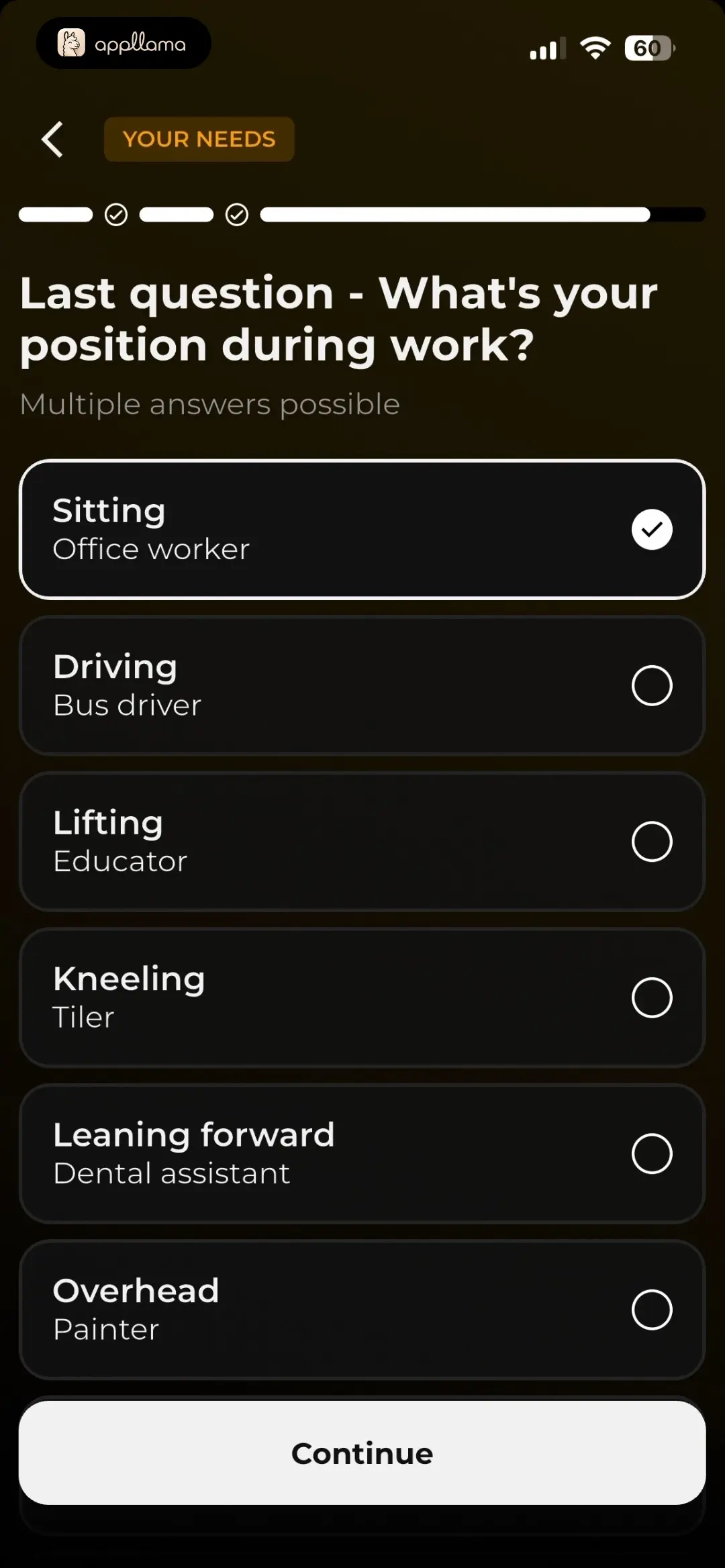 Work Posture