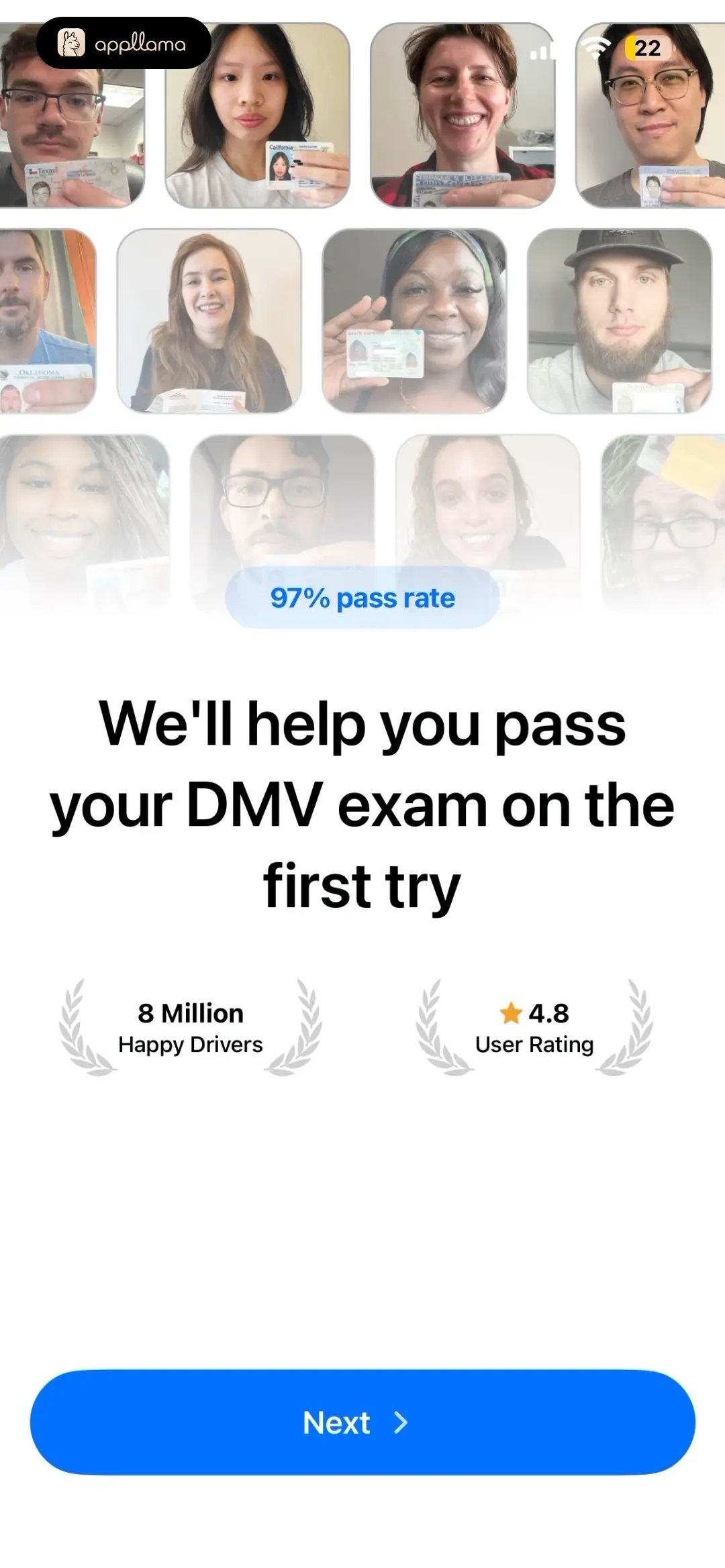 DMV Genie: Permit Test 2026 Onboarding Value Prop
