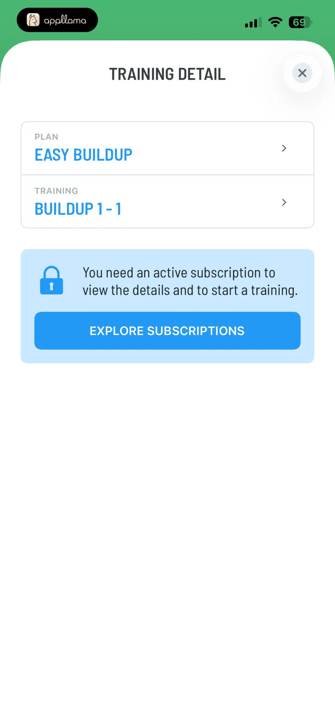 Training Detail