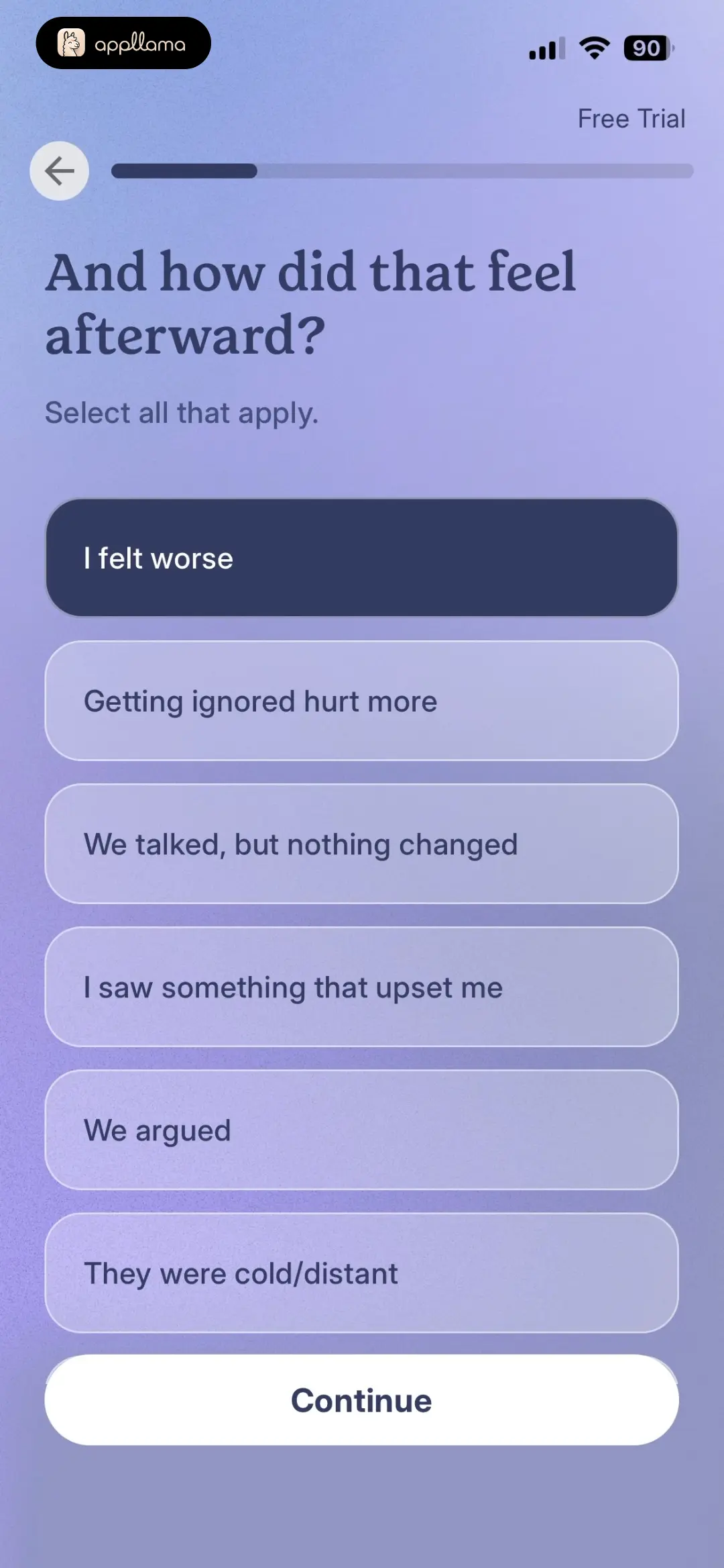 Feeling After Contact