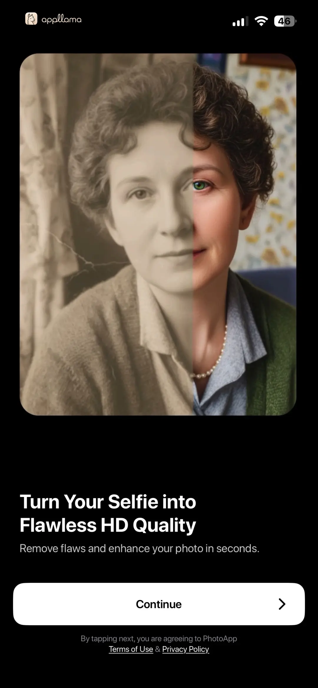 PhotoApp - AI Photo Enhancer Onboarding Intro