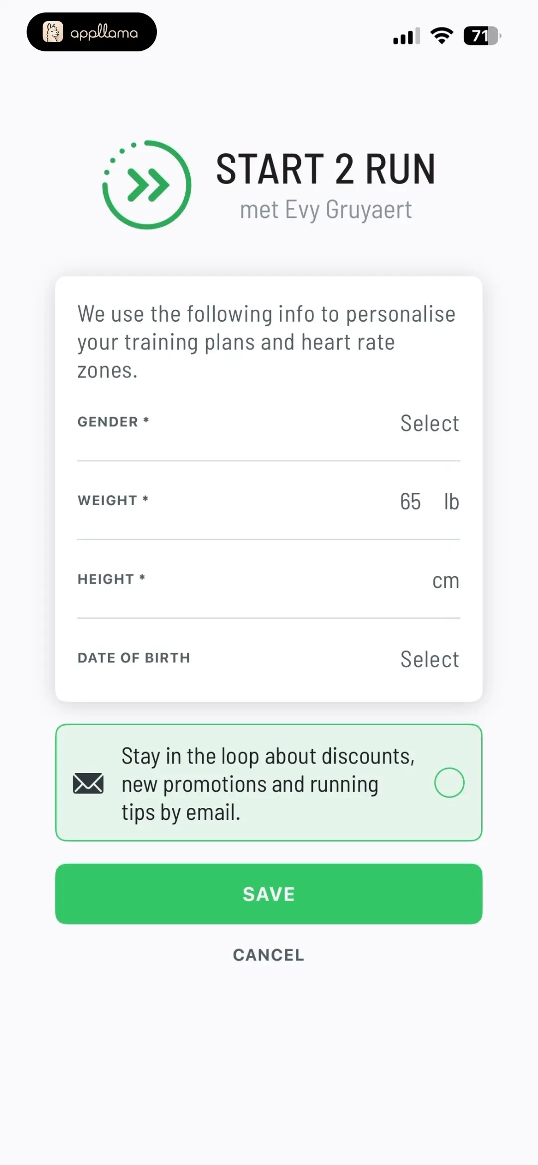 Profile Details Form