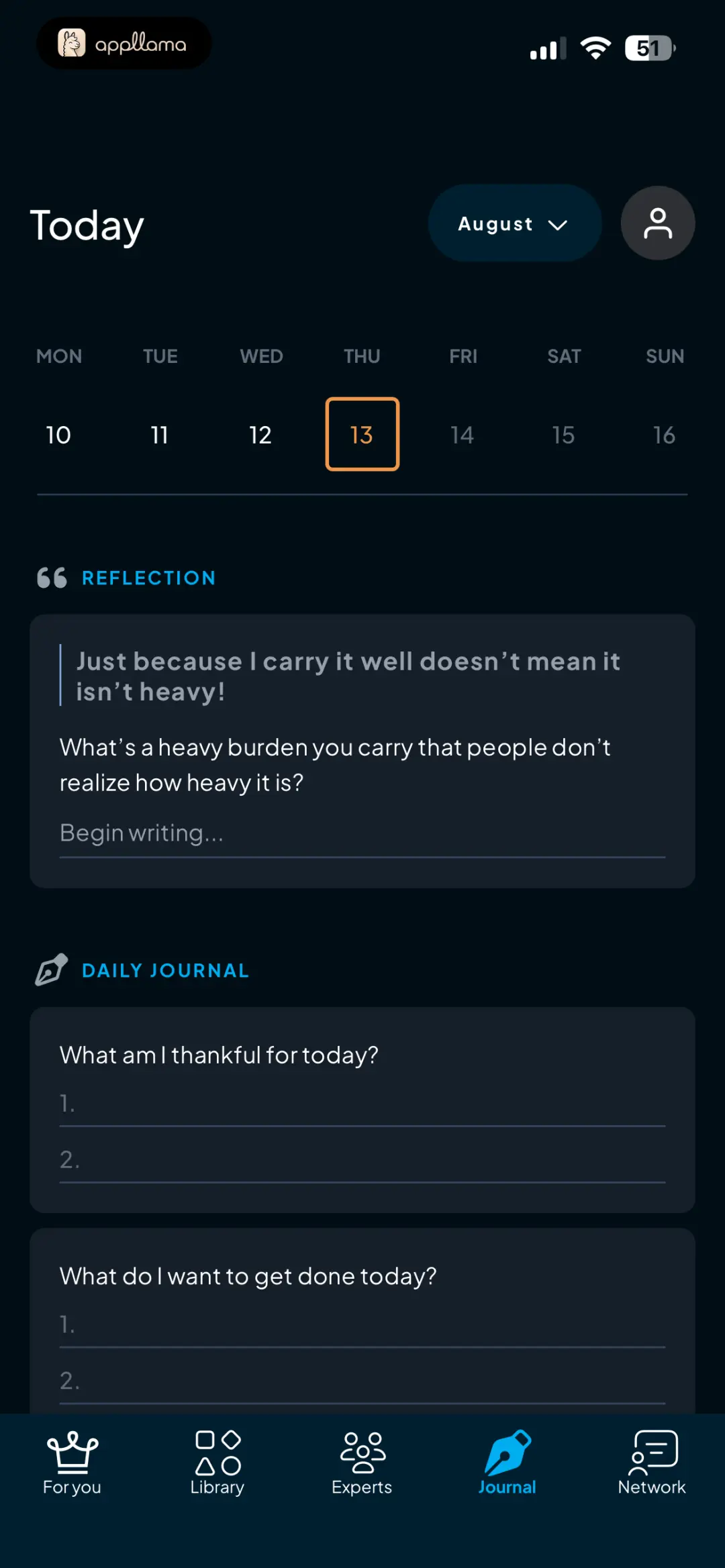 Today Reflection